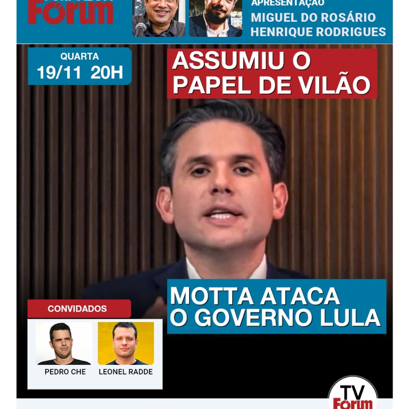 Após aprovação de PL Antifacção adulterado, Motta ataca o governo Lula | 19.11.25 episode artwork