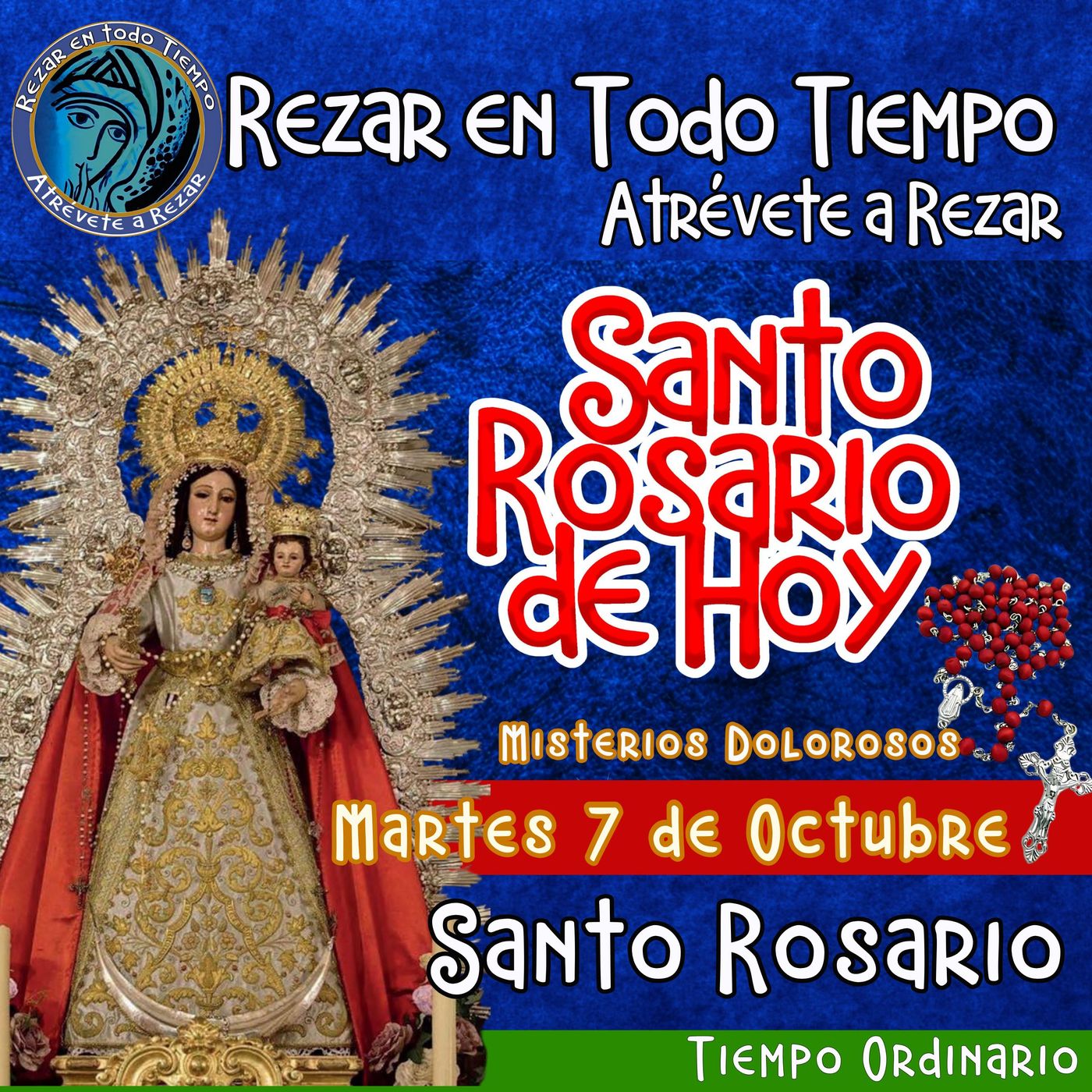 🔴 Rosario de hoy  Martes 7 de Octubre 2025 🌹 MISTERIOS DOLOROSOS.
