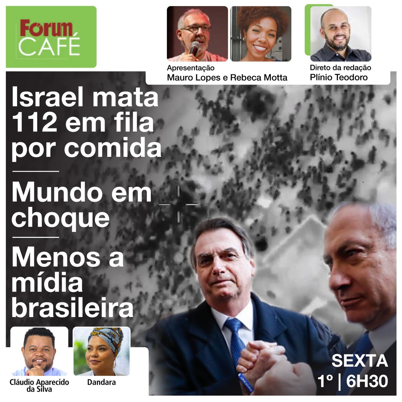Israel mata 112 em fila por comida: mundo em choque. Menos a mídia brasileira | Fórum Café | 1.3.24