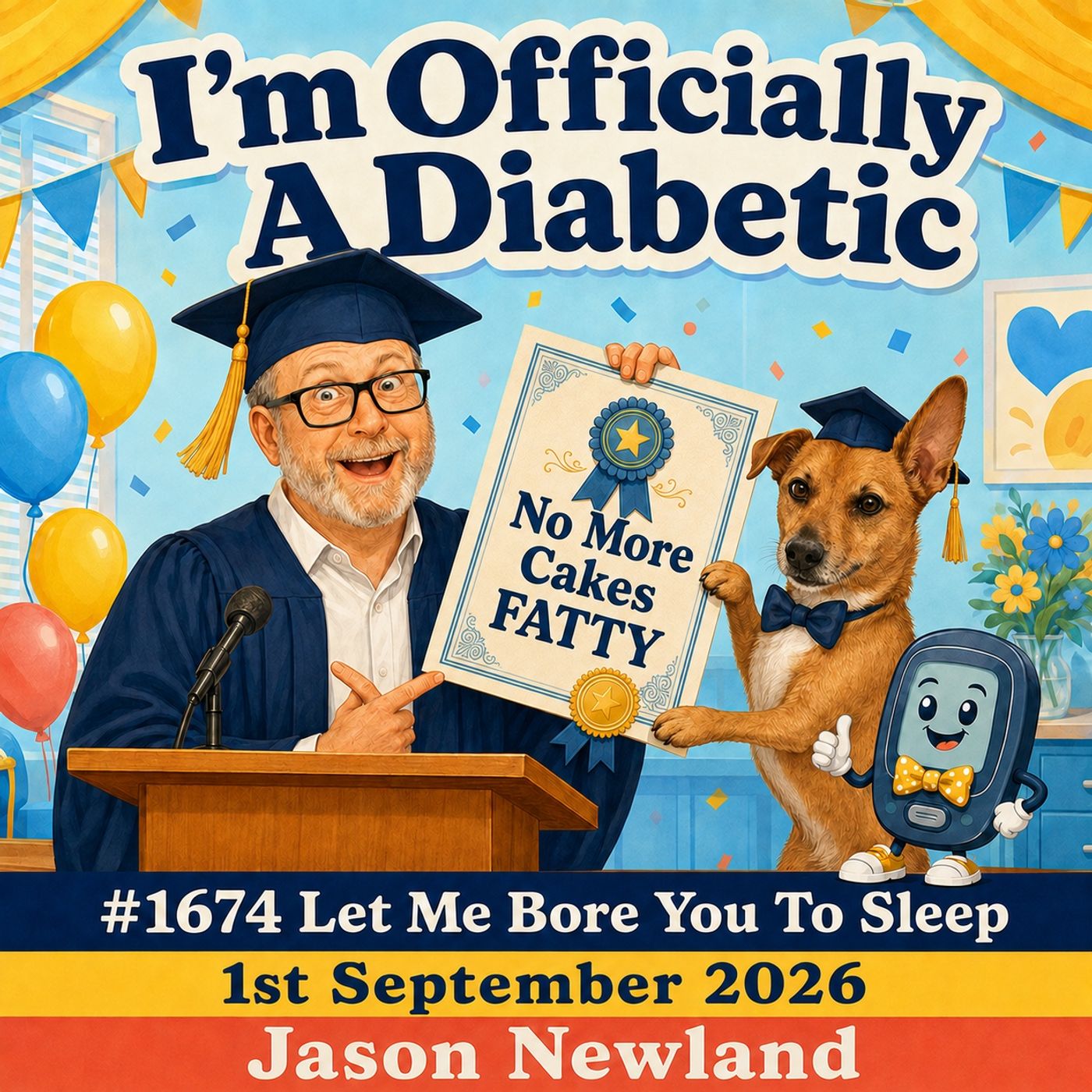 (Overnight Music) I’m Officially A Diabetic | #1674 Let Me Bore You To Sleep | 1st September 2026 | Jason Newland episode artwork
