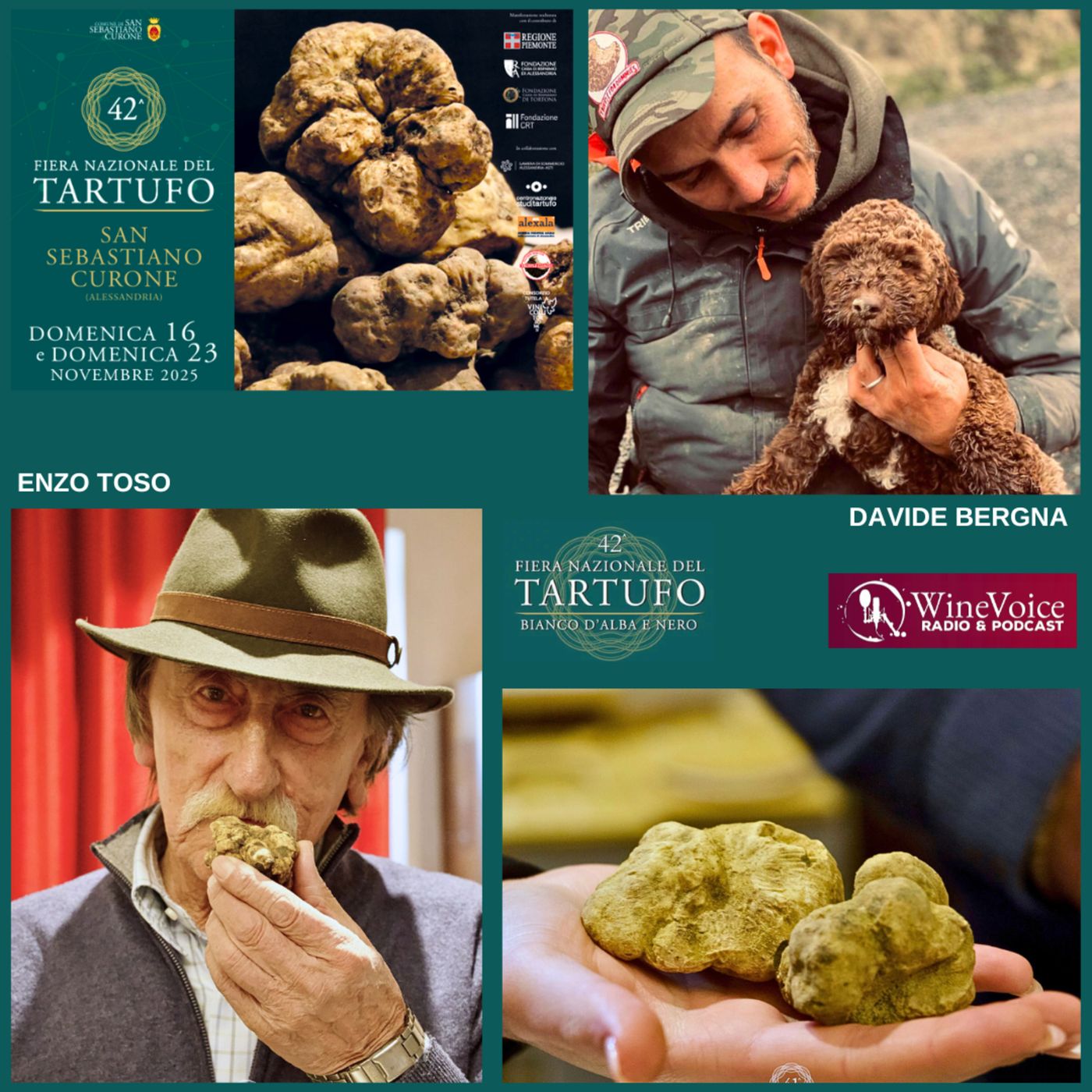 Le Terre del Vino: 42° Mostra Tartufo S.Sebastiano Curone (AL) - Enzo Toso e Davide Bergna: Il Tartufo per vocazione episode artwork