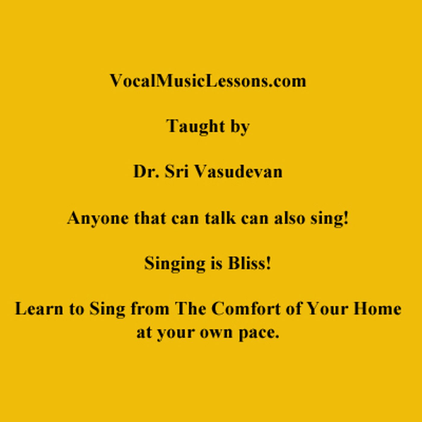 Vocal Music Lessons
