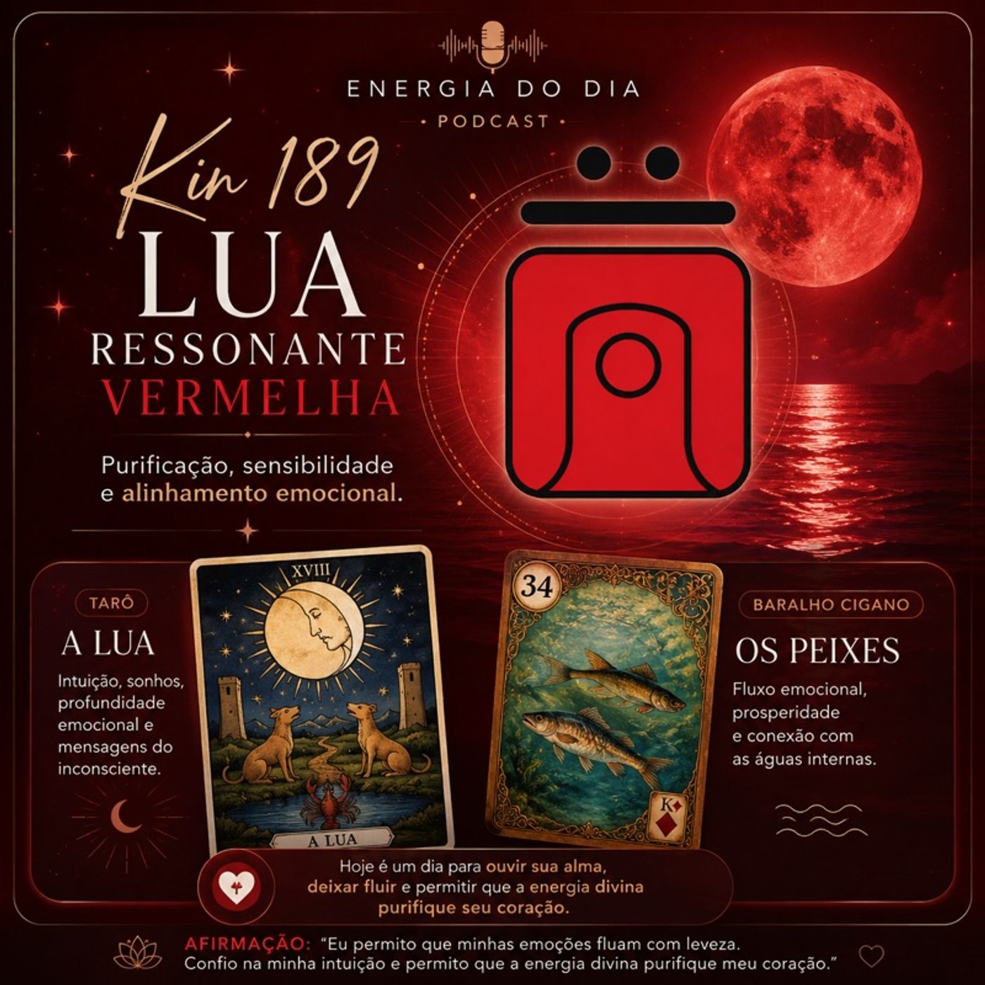 ENERGIA DO DIA - Kin 189 — Lua Ressonante Vermelha episode artwork