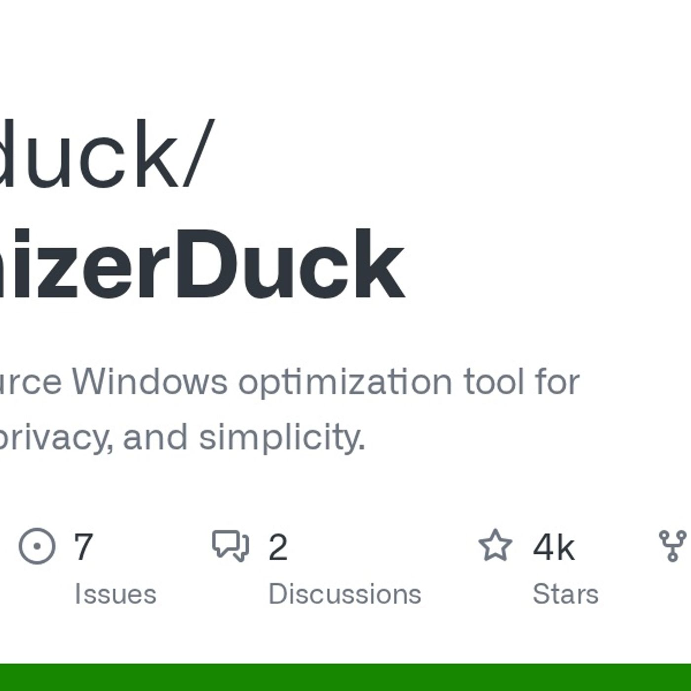 GitHub - itsfatduck/optimizerDuck: Free, open-source Windows optimization tool for performance, privacy, and simplicity. episode artwork