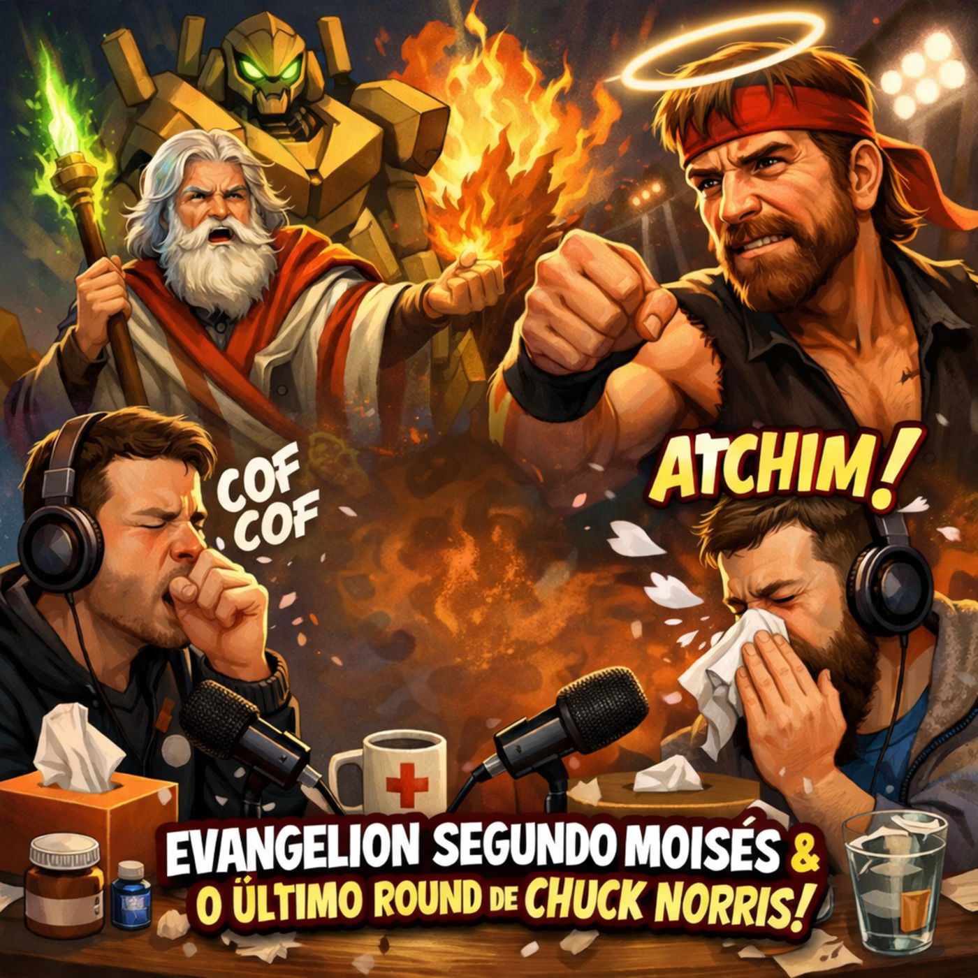 Episódio 75 - Tosses, Fungados durante a gravação do podcast, Evangelion Segundo Moisés, e o Último Round de Chuck Norris episode artwork