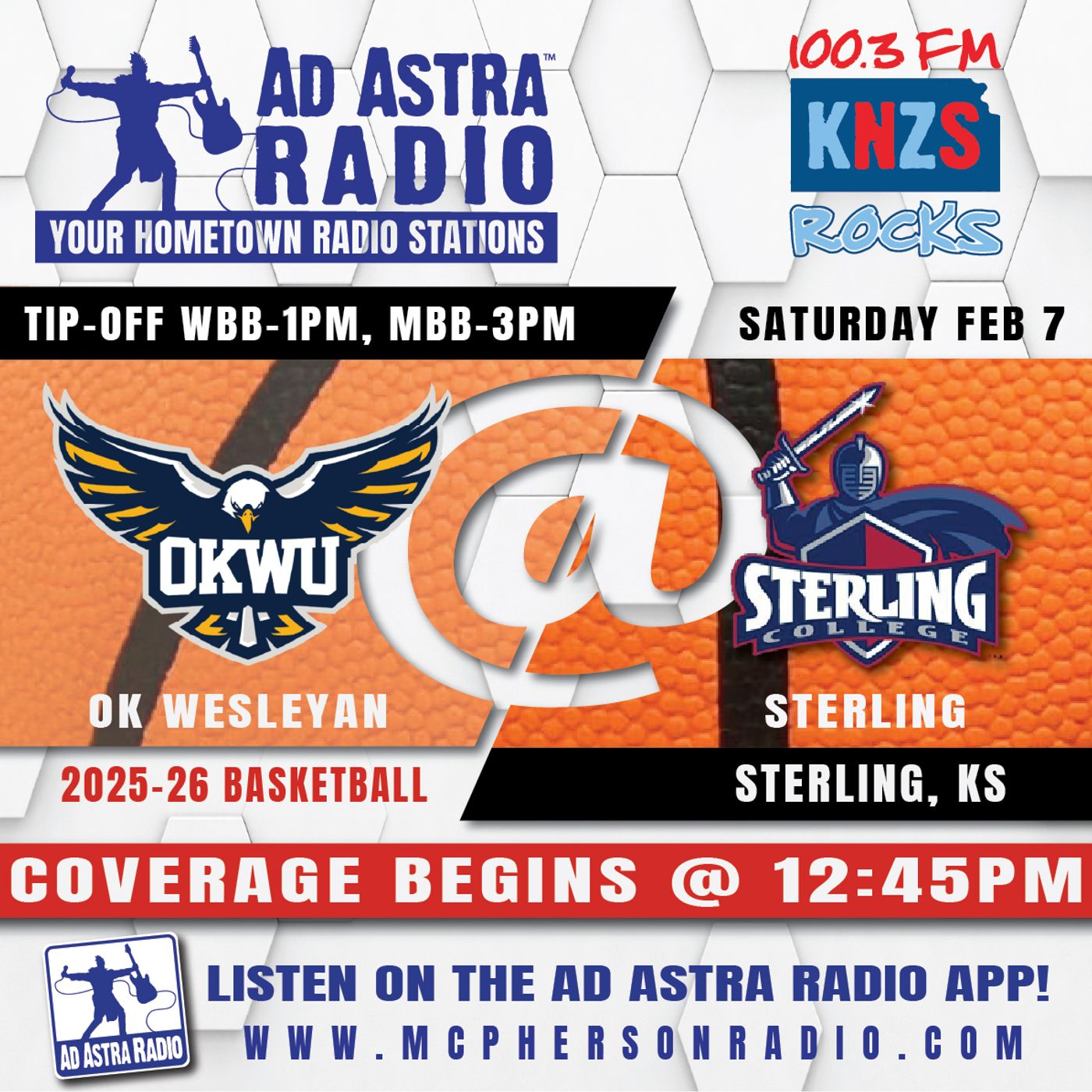Oklahoma Wesleyan Eagles at Sterling Warriors Mens College Basketball (February 7, 2026) episode artwork
