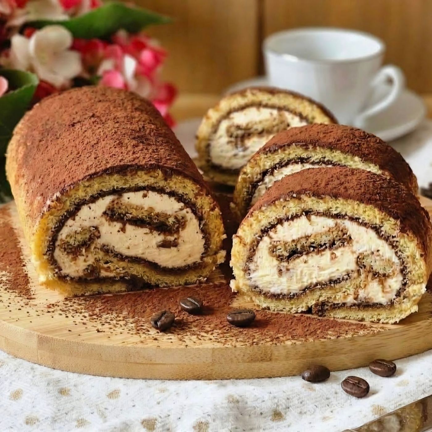 Torta Rotolo Tiramisu’: ricetta facile e super golosa