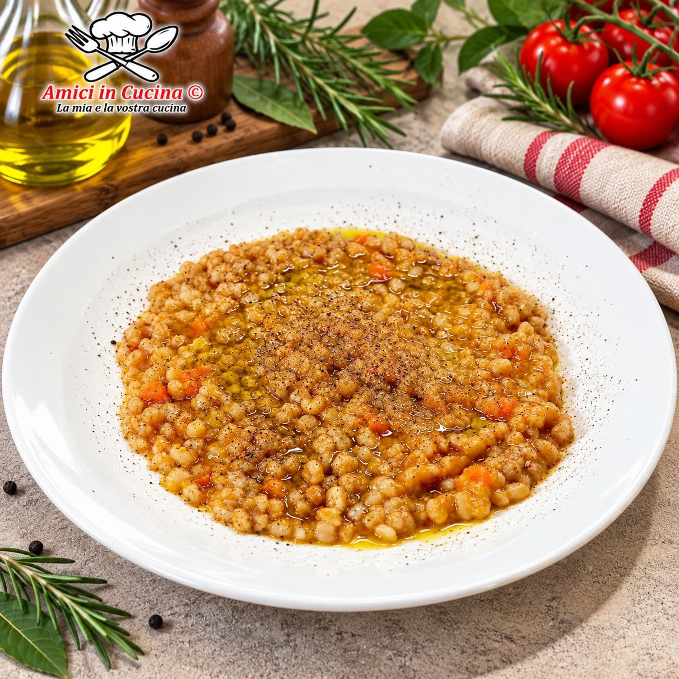 Zuppa di farro rustica