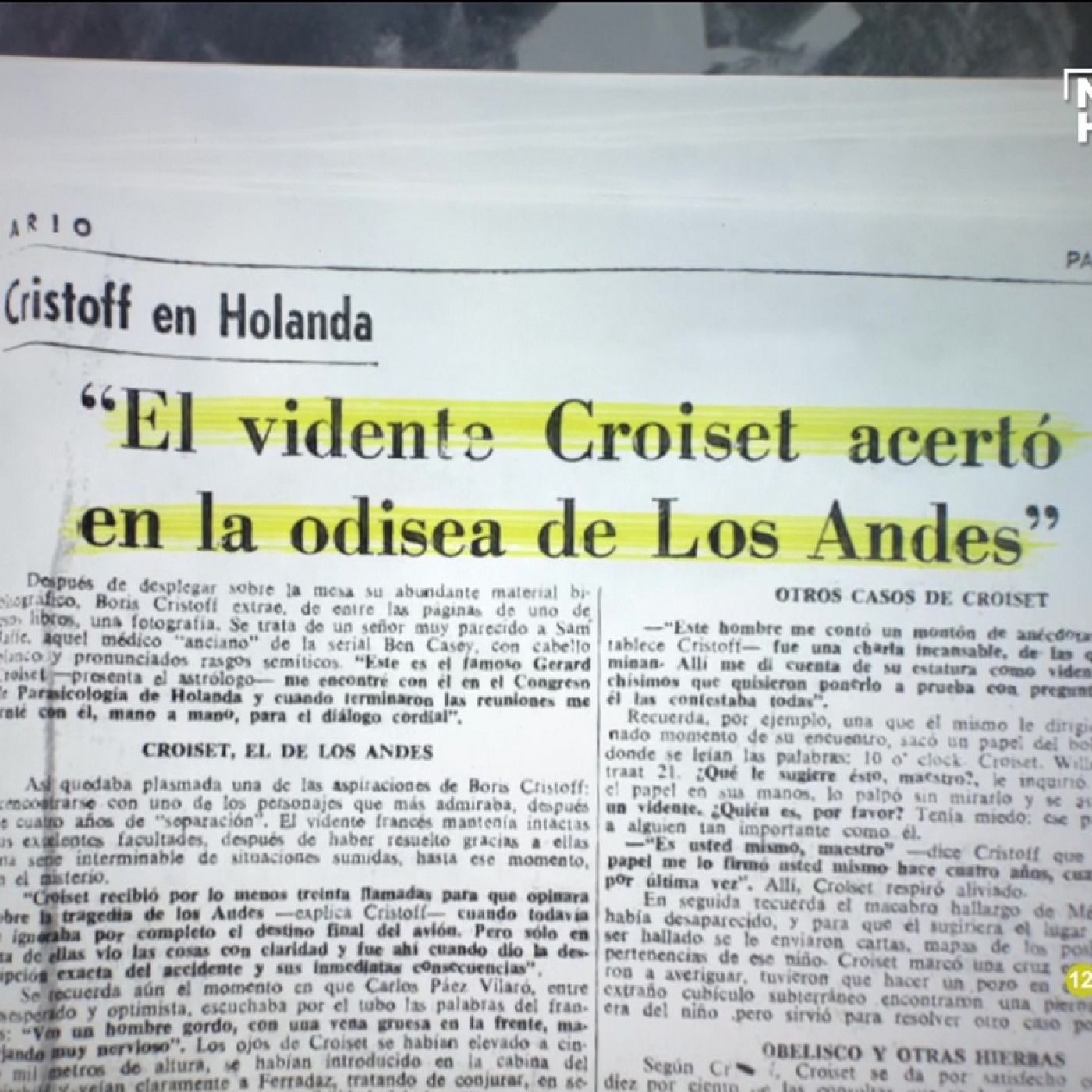 Cuarto Milenio: Extrañas premoniciones del accidente de los Andes