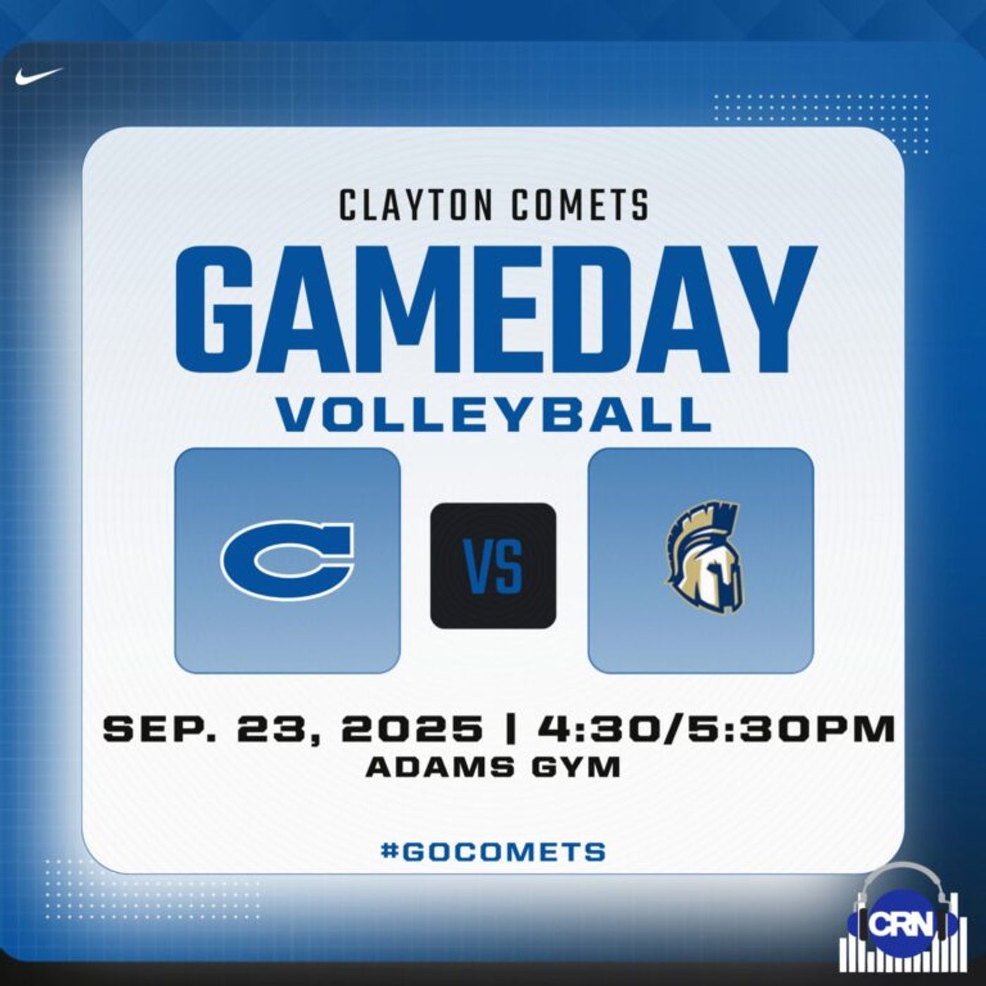Varsity Conference Women’s Volleyball Smithfield-Selma Spartans VS Clayton Comets