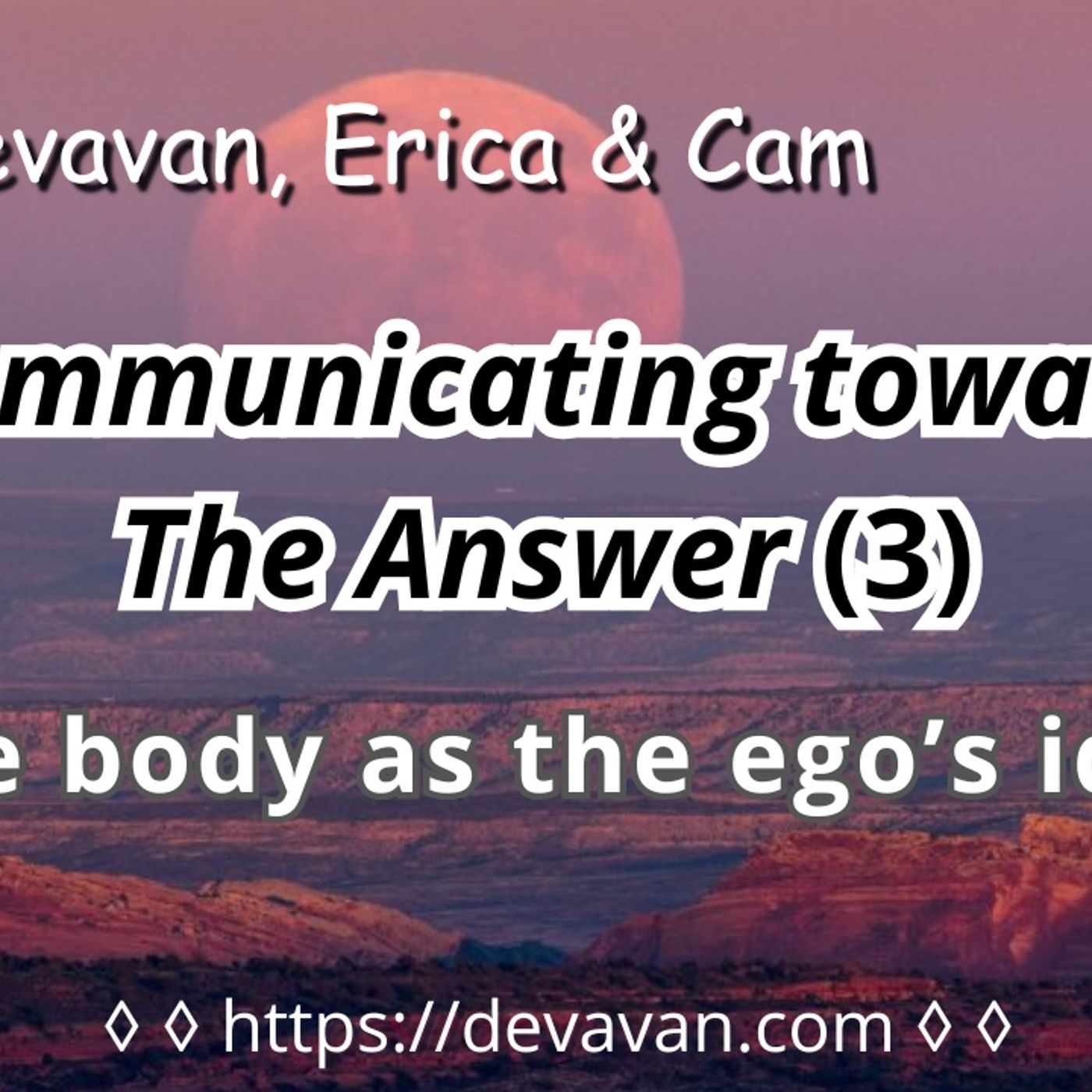 The body as the ego’s idol (Communicating towards The Answer-3) episode artwork