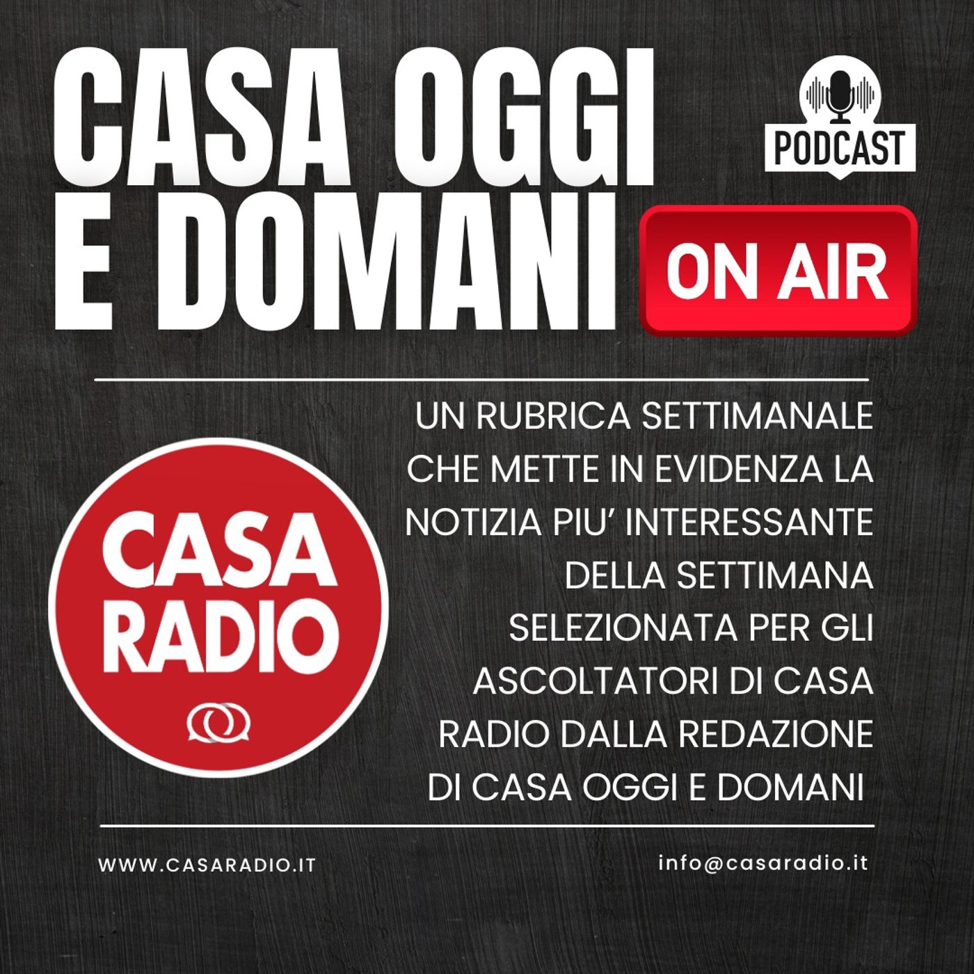 Casa Oggi e Domani Onair podcast artwork