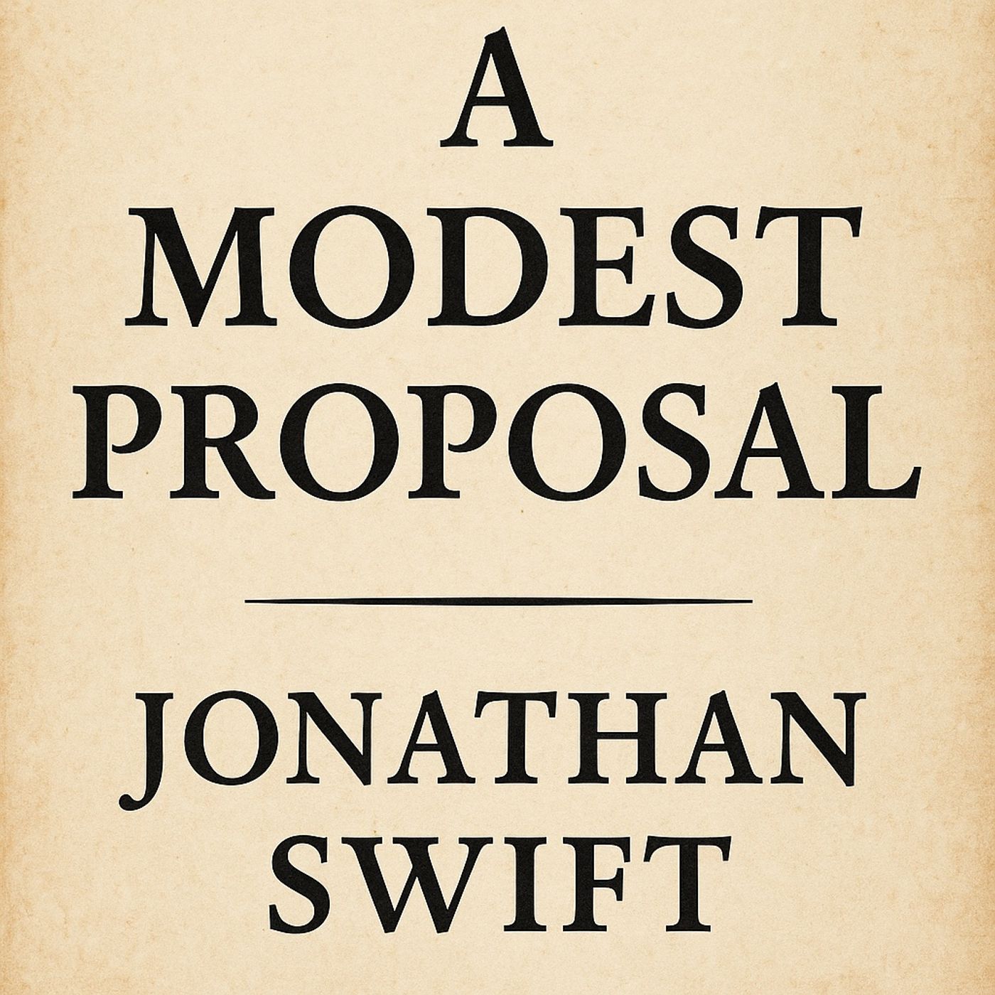 A Modest Proposal by Jonathan Swift