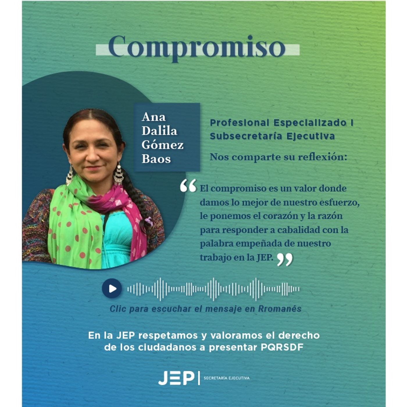 Código de integridad de la JEP