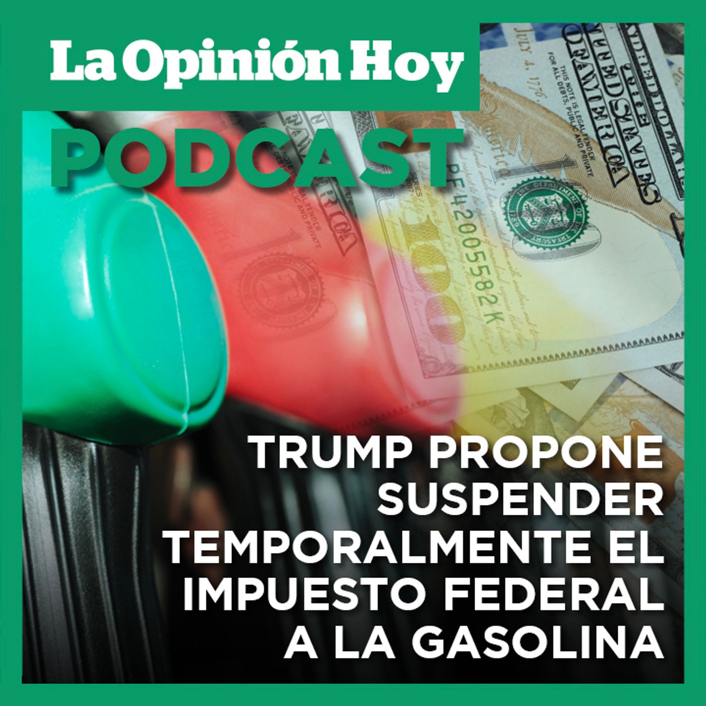 Trump propone suspender el impuesto federal a la gasolina.