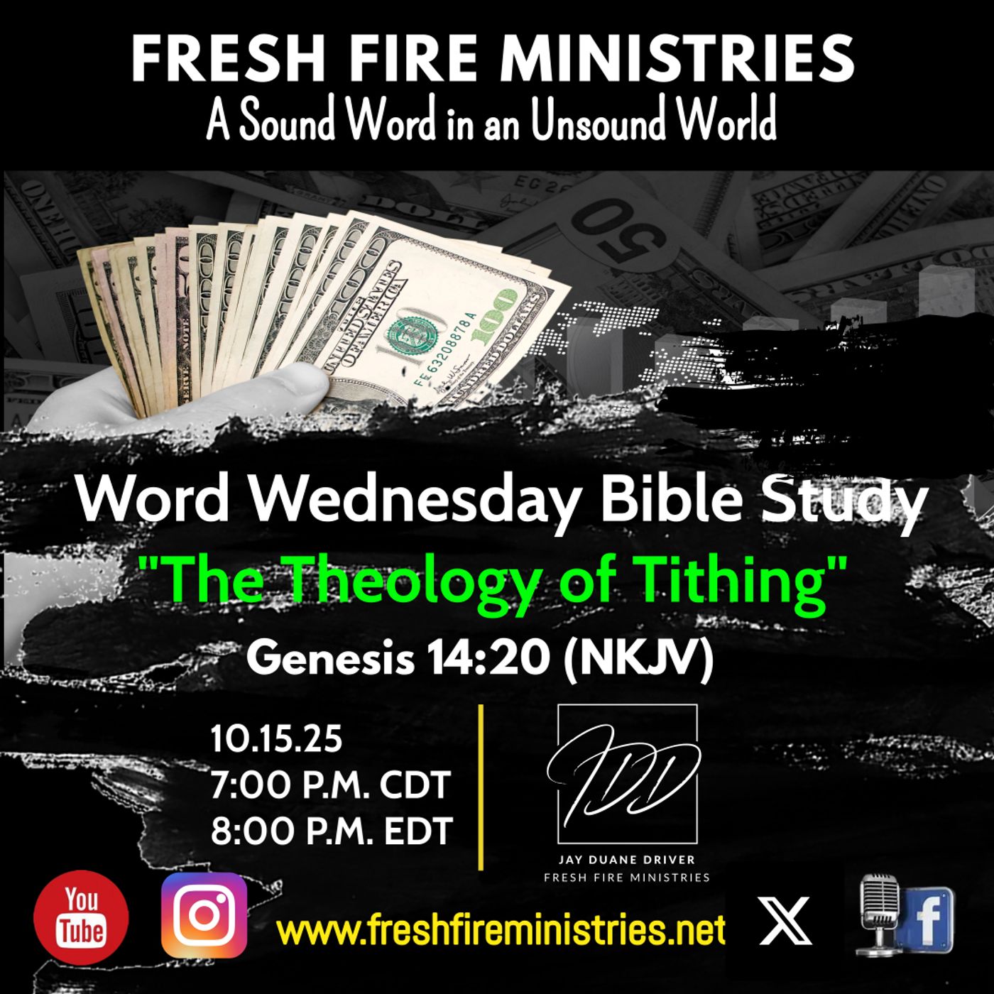 Word Wednesday Bible Study "The Theology of Tithing" Genesis 14:20 (NKJV) episode artwork