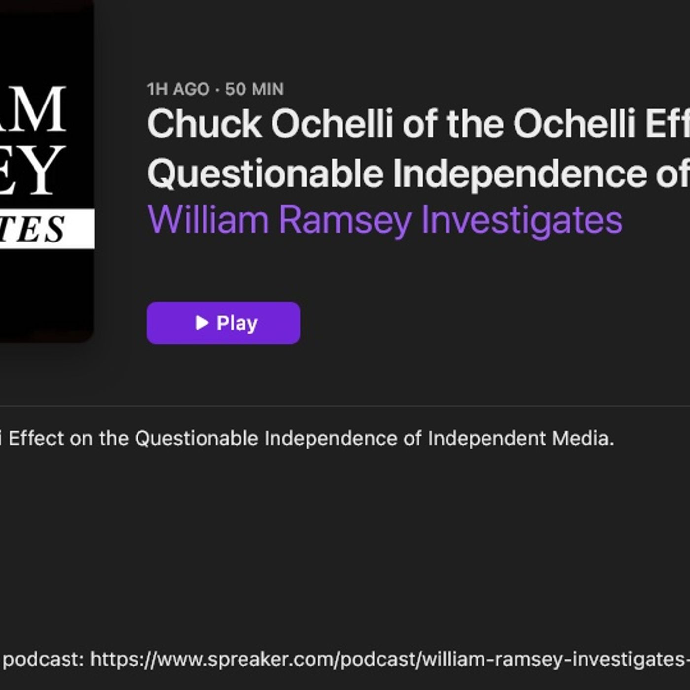 Chuck Ochelli of the Ochelli Effect on the Questionable Independence of Independent Media_