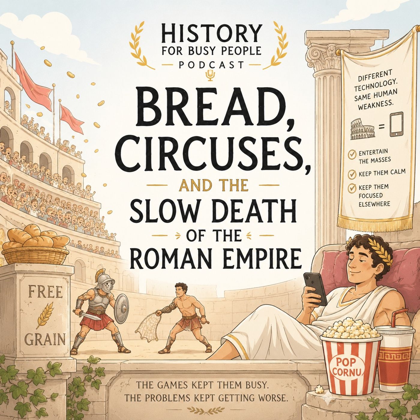 Bread, Circuses, and the Slow Death of the Roman Empire episode artwork