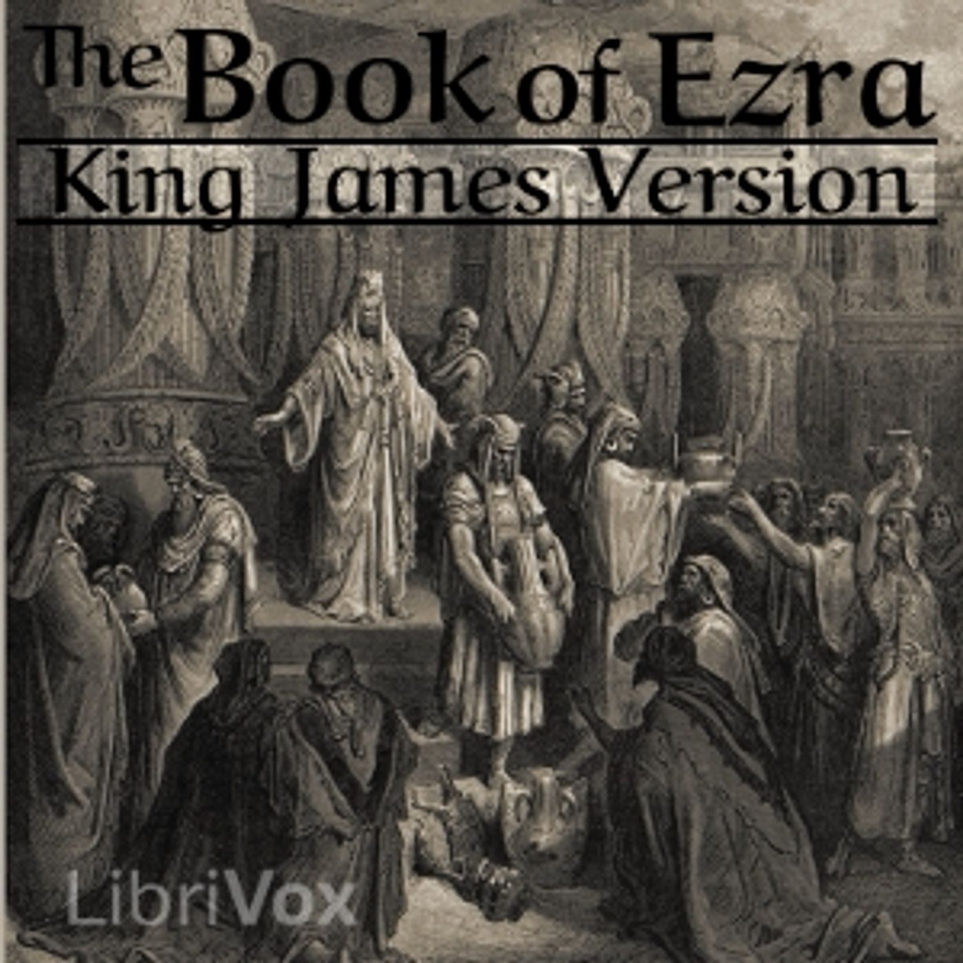 King James Bible - Ezra cover art