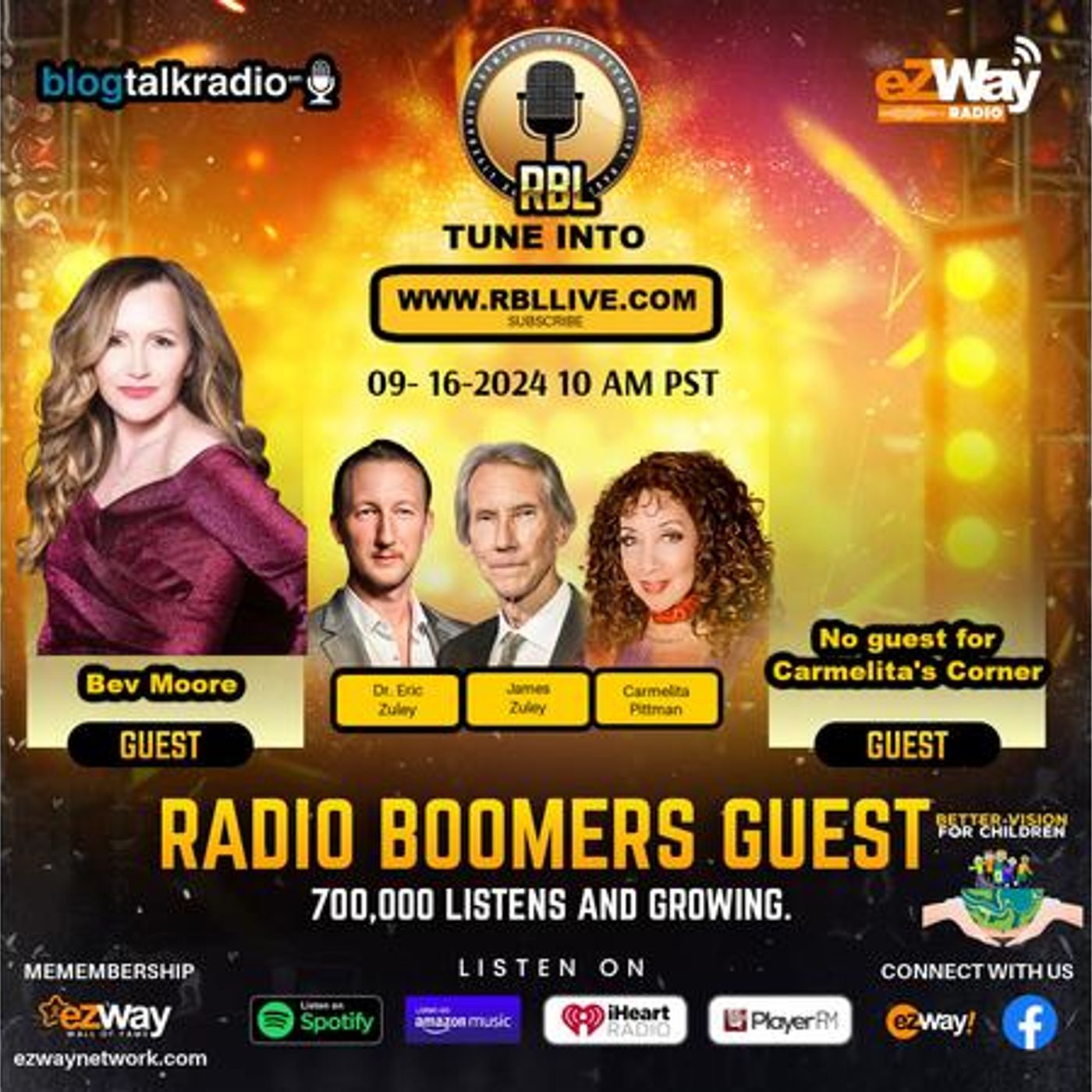 RBL-RADIO BOOMERS LIVE EP S9 EP 226: Bev Moore, Bob "The book guy" Graham episode artwork
