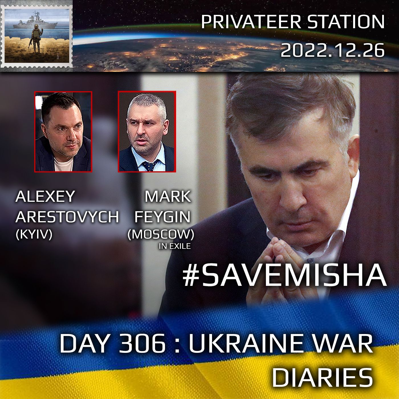 cover of episode War Day 306: Ukraine War Chronicles with Alexey Arestovych & Mark Feygin