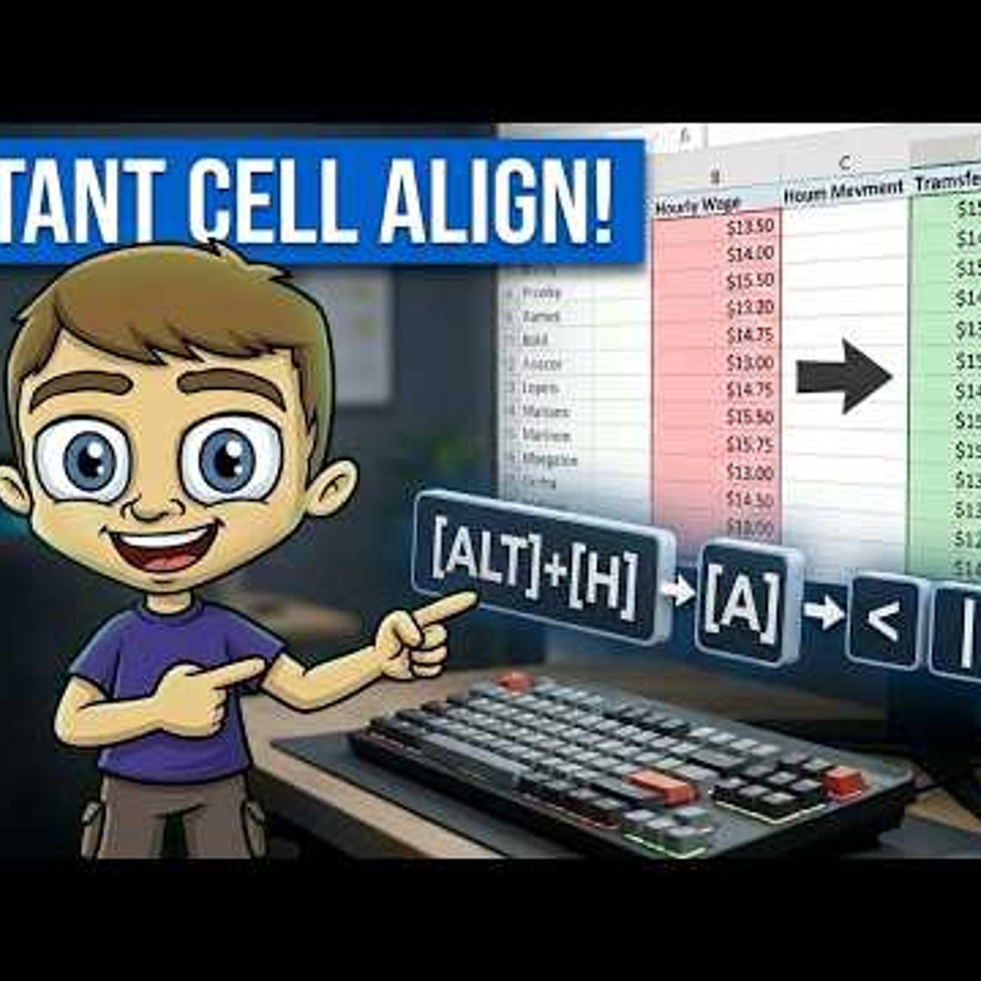 Excel Power Shortcuts for Cell Alignment episode artwork