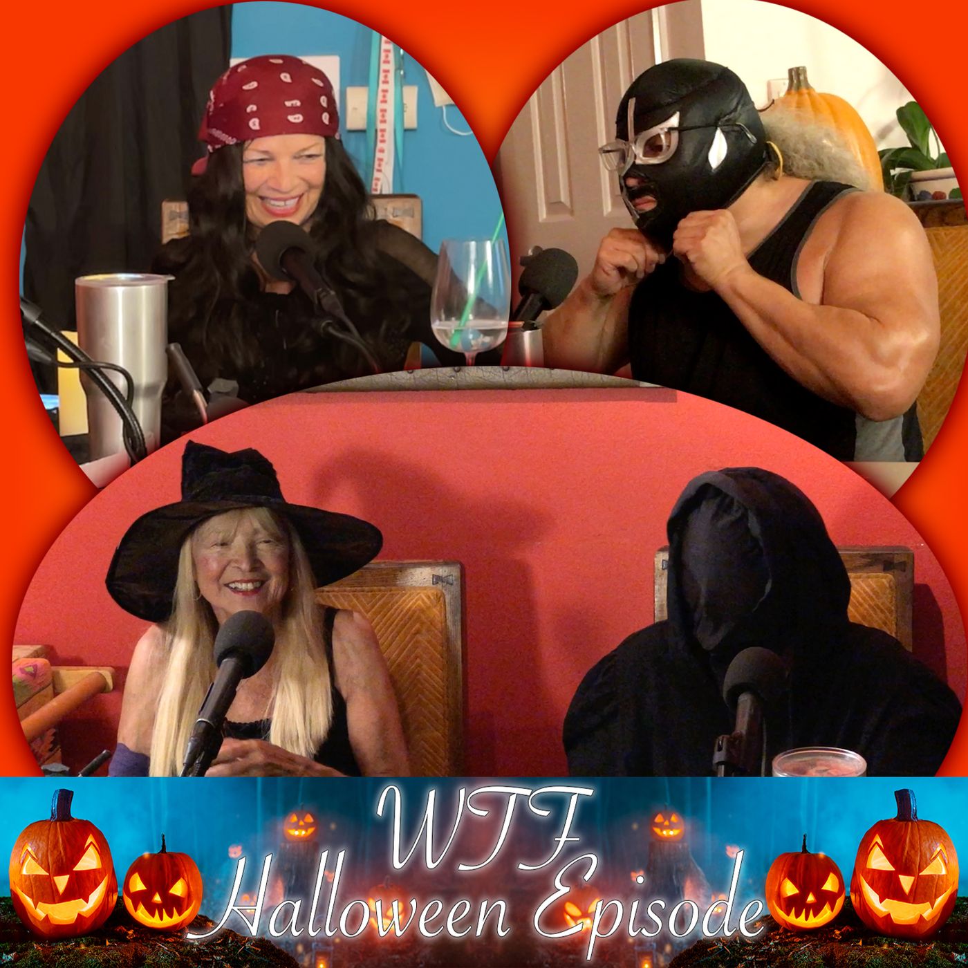 WTF Halloween Special 2021 "Devil" (2010); "Dark Prince: The True Story of Dracula" (2000); "Blood Red Sky" (2021); "The Visit" (2015) episode artwork