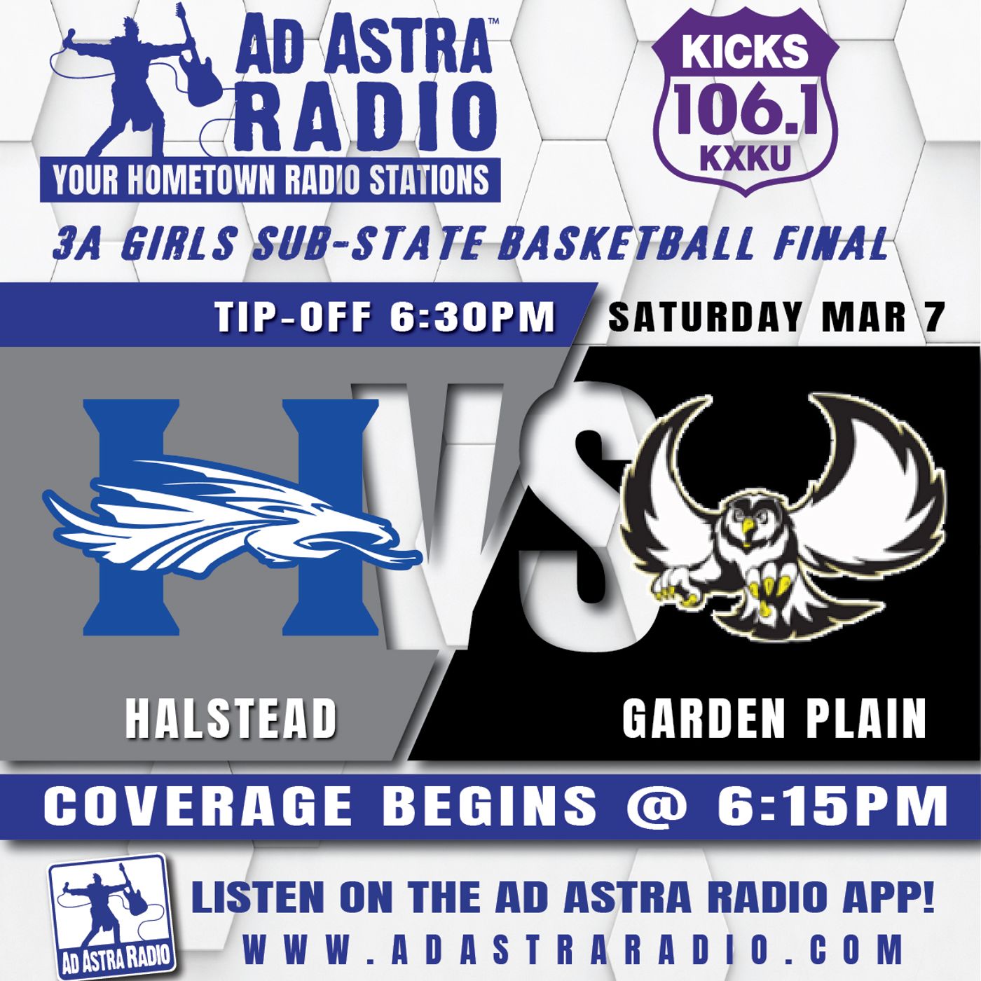 Halstead Lady Dragons vs Garden Plain Lady Oils High School Basketball (3A Substate Final-March 7, 2026) episode artwork