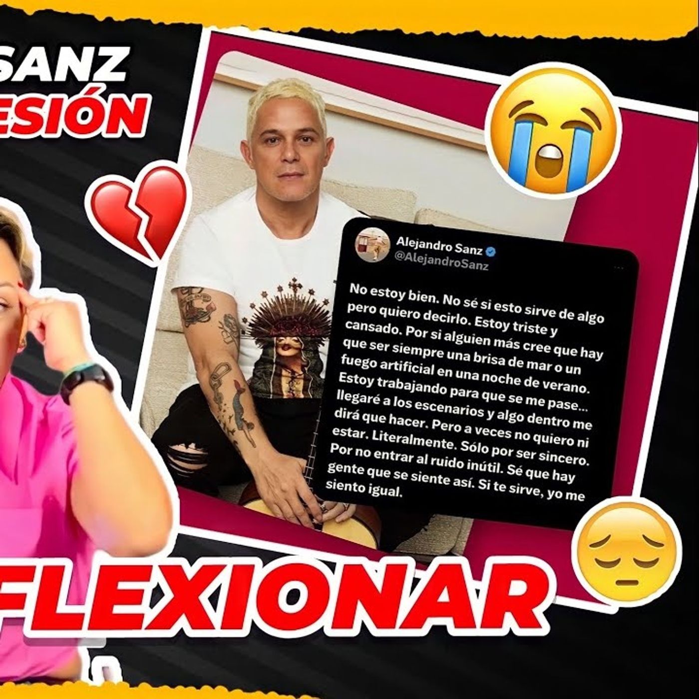 ALEJANDRO SANZ PASA POR FUERTE DEPRESIÓN DEBEMOS REFLEXIONAR episode artwork