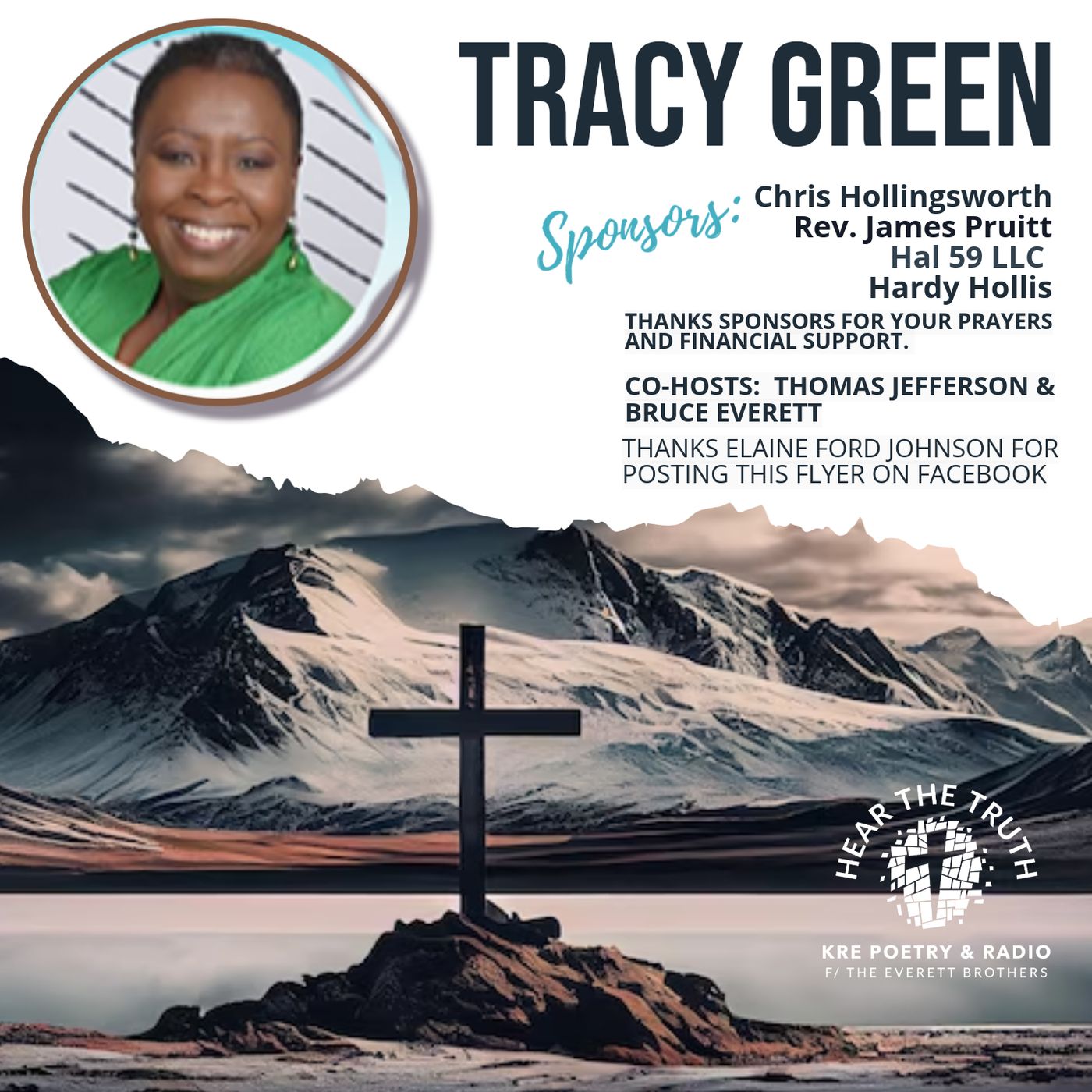 KRE POETRY AND RADIO - EP 72 (GUEST : TRACY GREEN) episode artwork