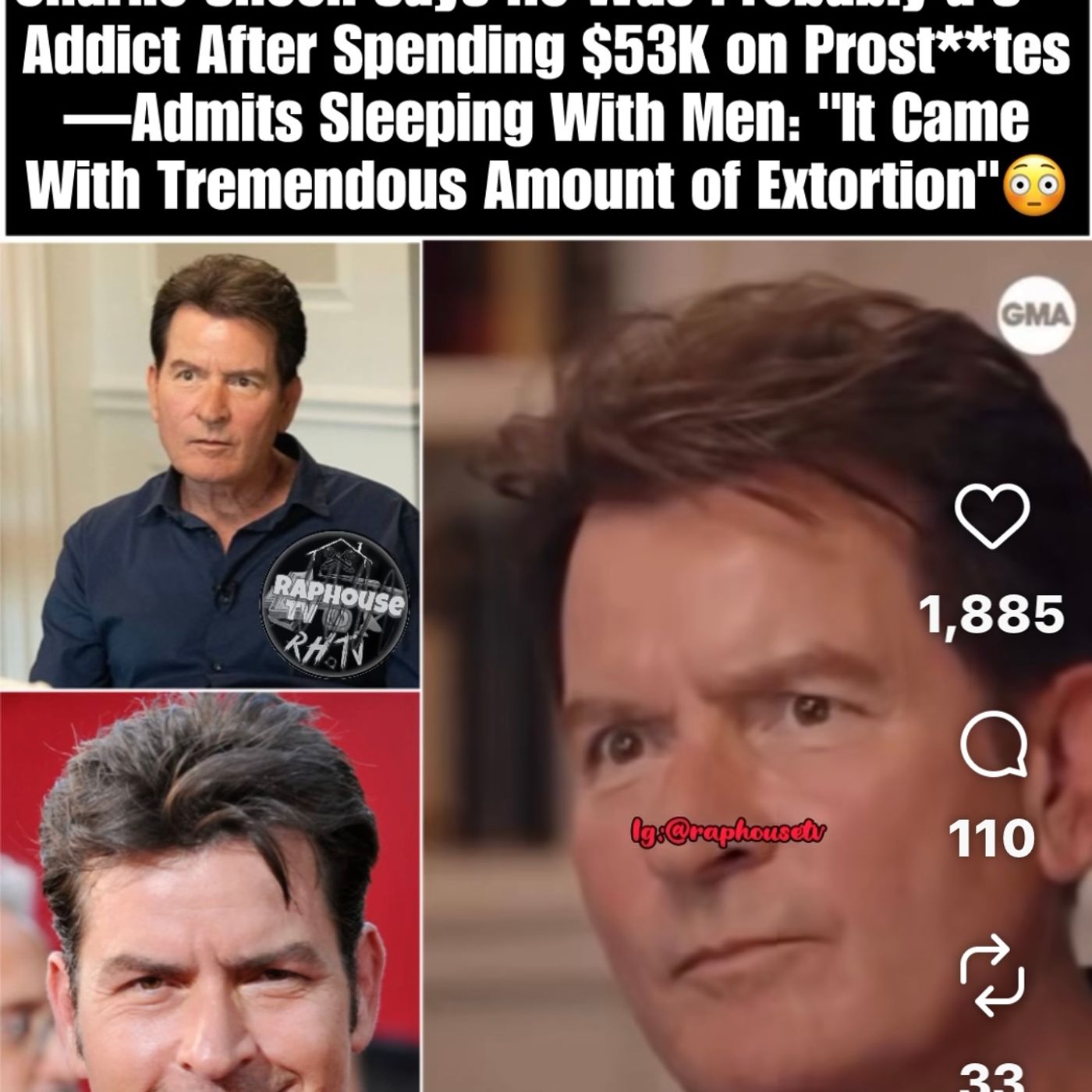 Charlie Sheen Admits Addiction & $53K Spent on Pleasure episode artwork