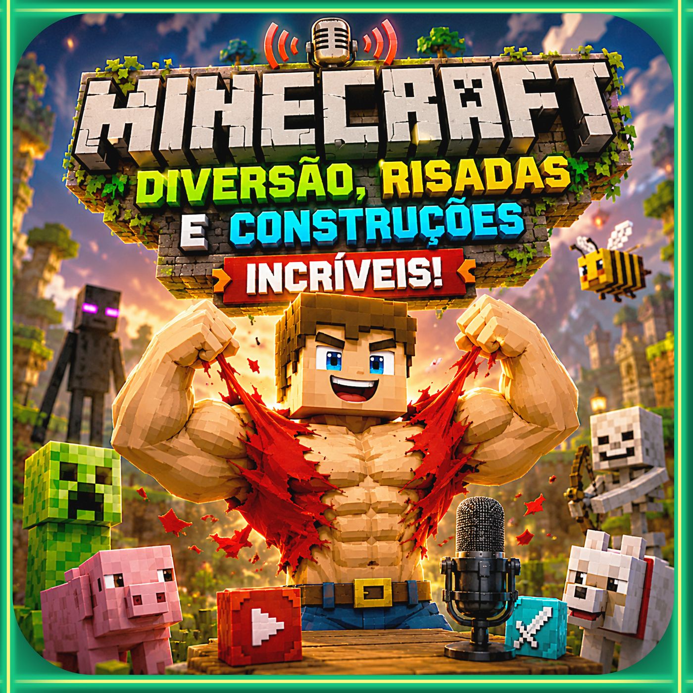 Minecraft em Blocos cover art