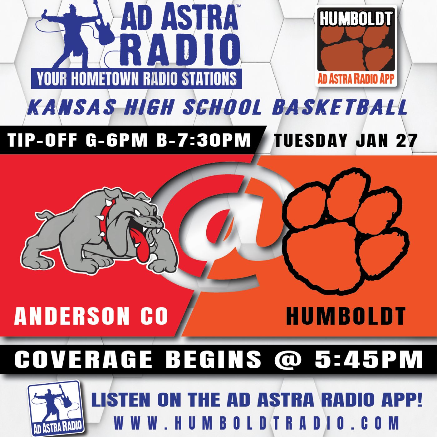 Anderson County Bulldogs at Humboldt Cubs Boys High School Basketball (January 27, 2026) episode artwork