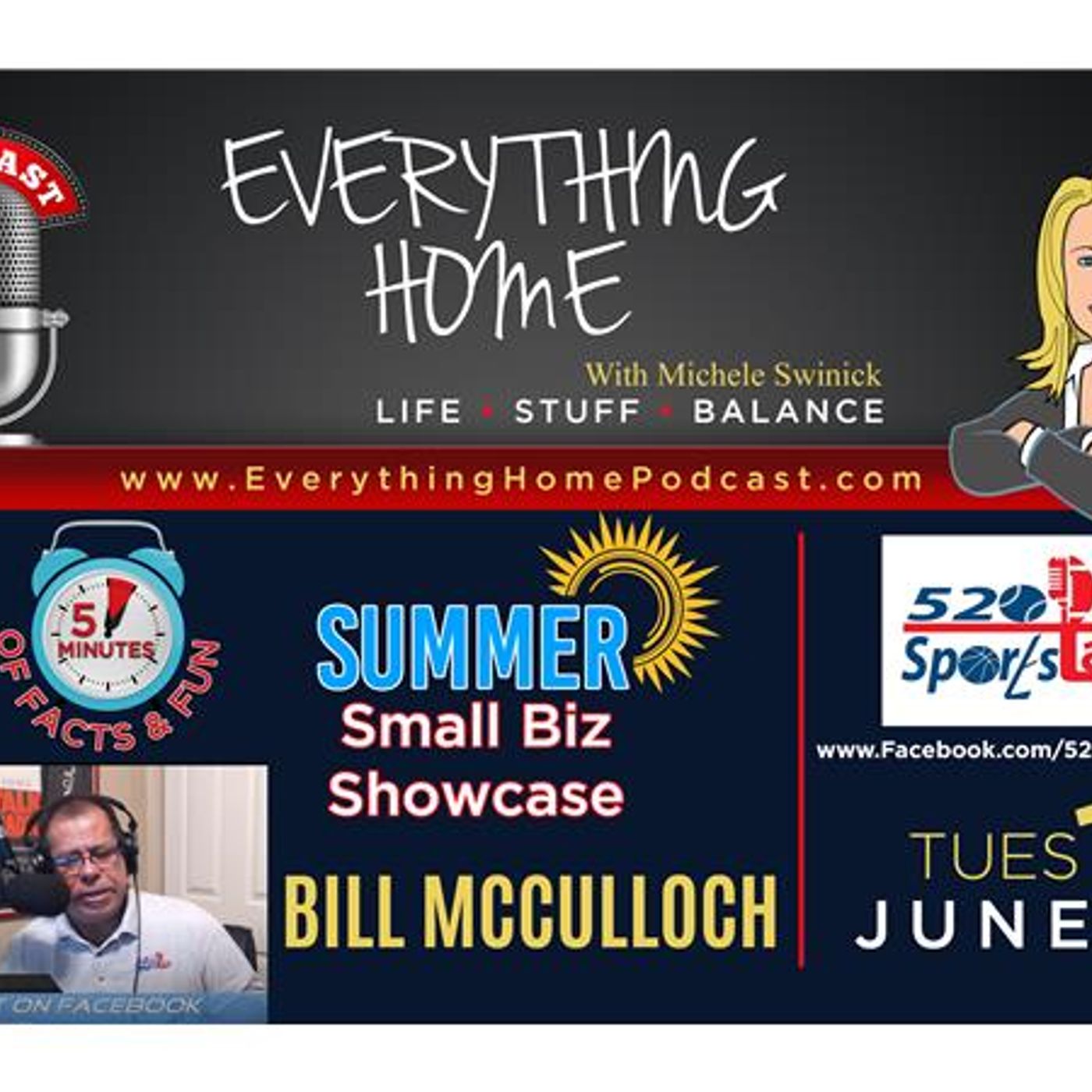 JUN 12: 520 SPORTS TALK - Bill McCulloch - Sports Talk with a Tucson Twist episode artwork