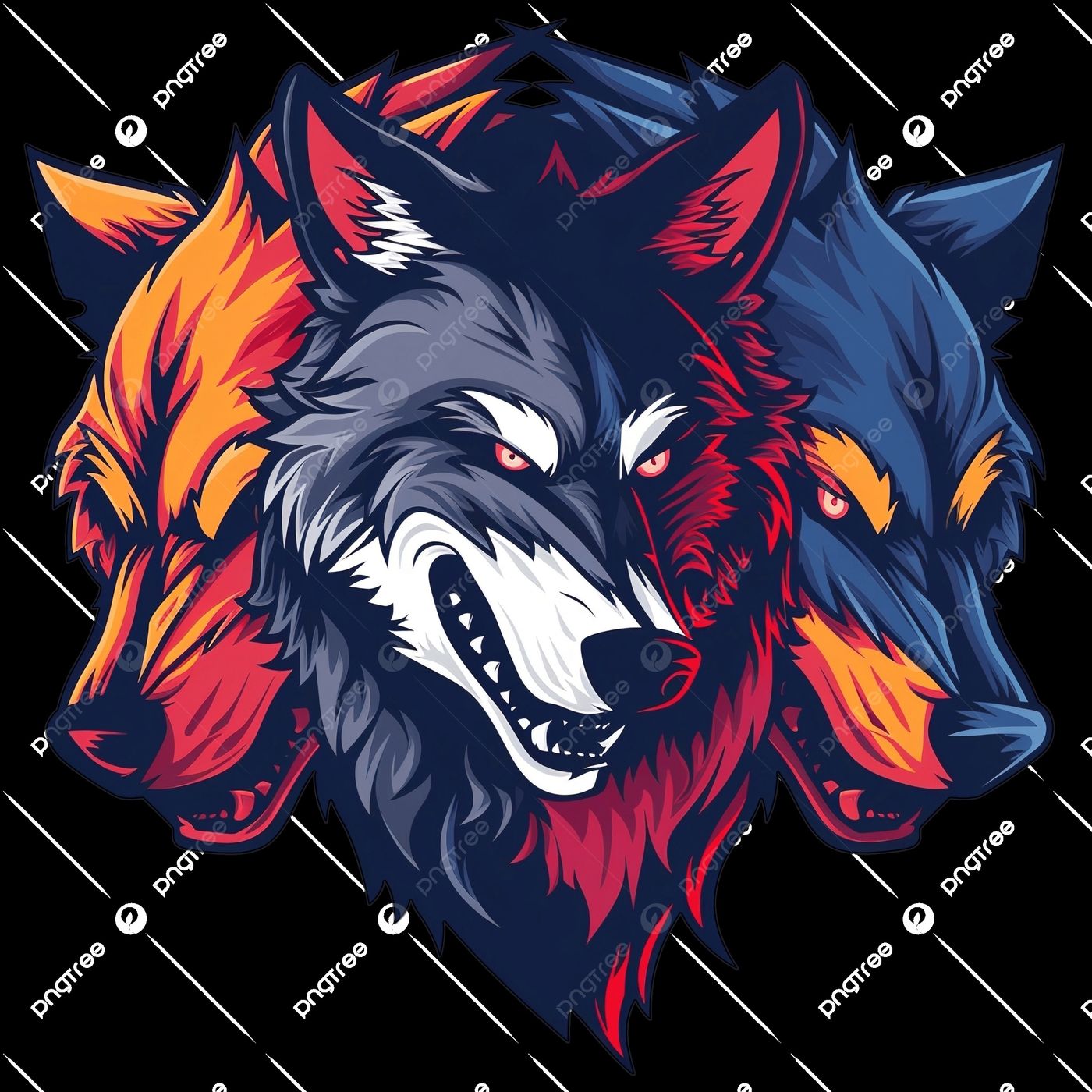 historia de un lobo de tres cabeza