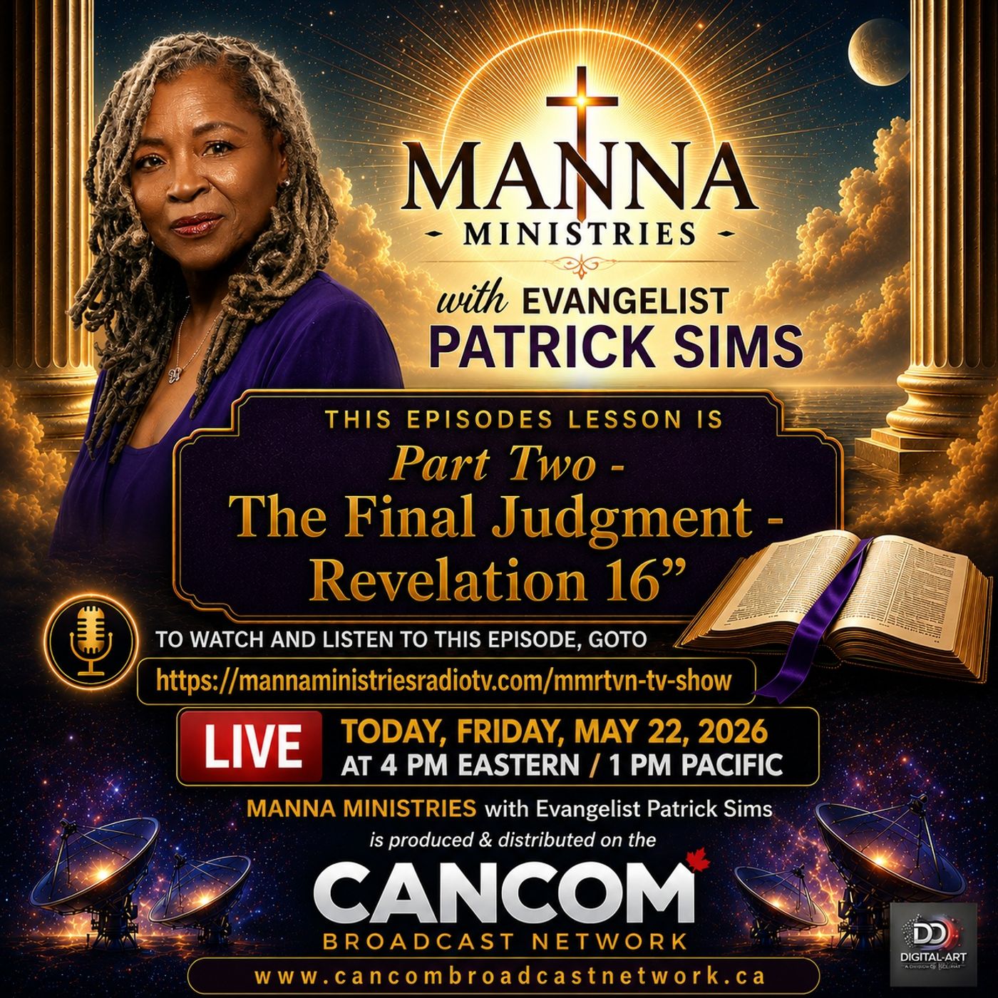 Manna Ministries with Patrick Sims - Lesson 78 - Part 2: The Final Judgment - Revelation 16 episode artwork