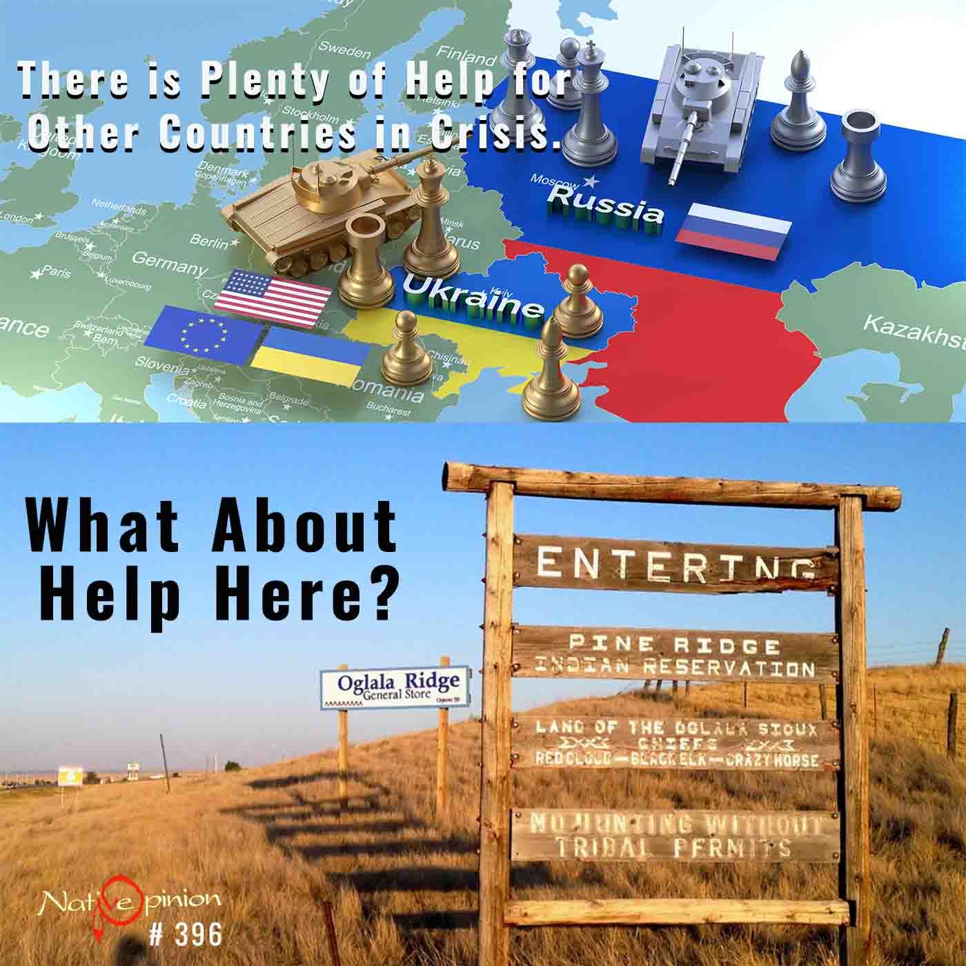 EPISODE 396 "Plenty of Help for Other Countries in Crisis. What About Help Here?" - podcast episode cover