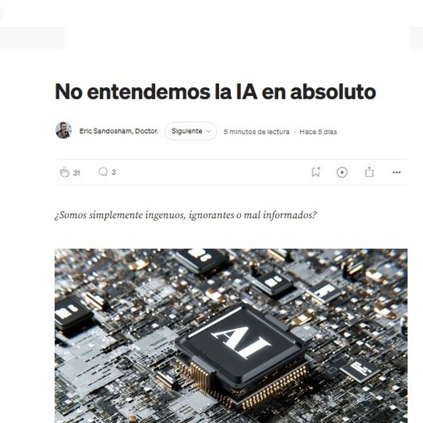 No entendemos la IA en absoluto episode artwork