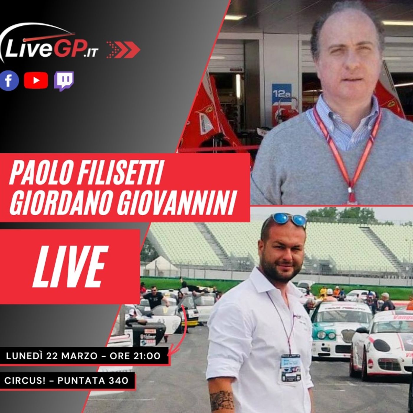 LIVE con Paolo Filisetti e Giordano Giovannini | Circus! - Puntata 340 episode artwork