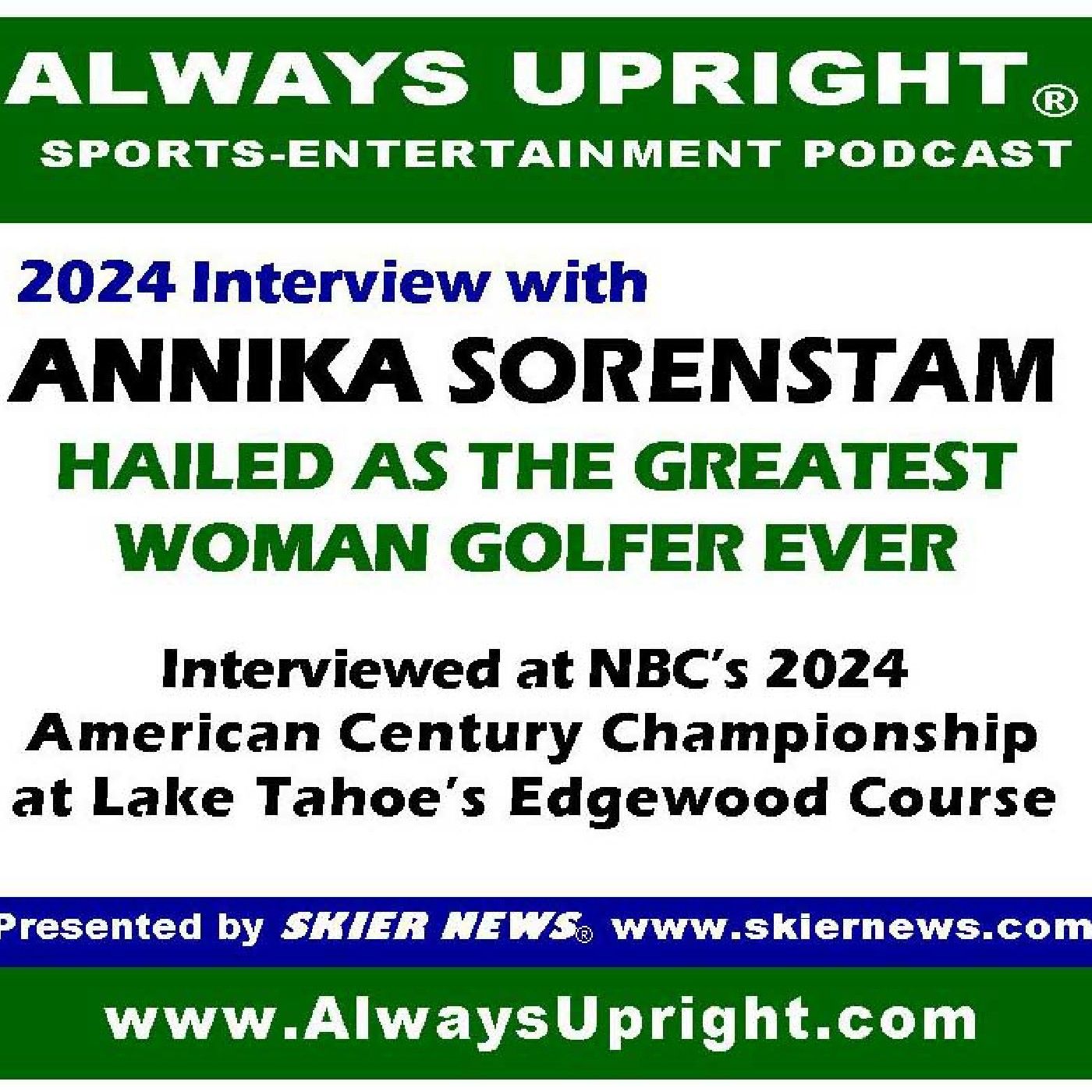 Annika Sorenstam talks Tahoe golf & ski