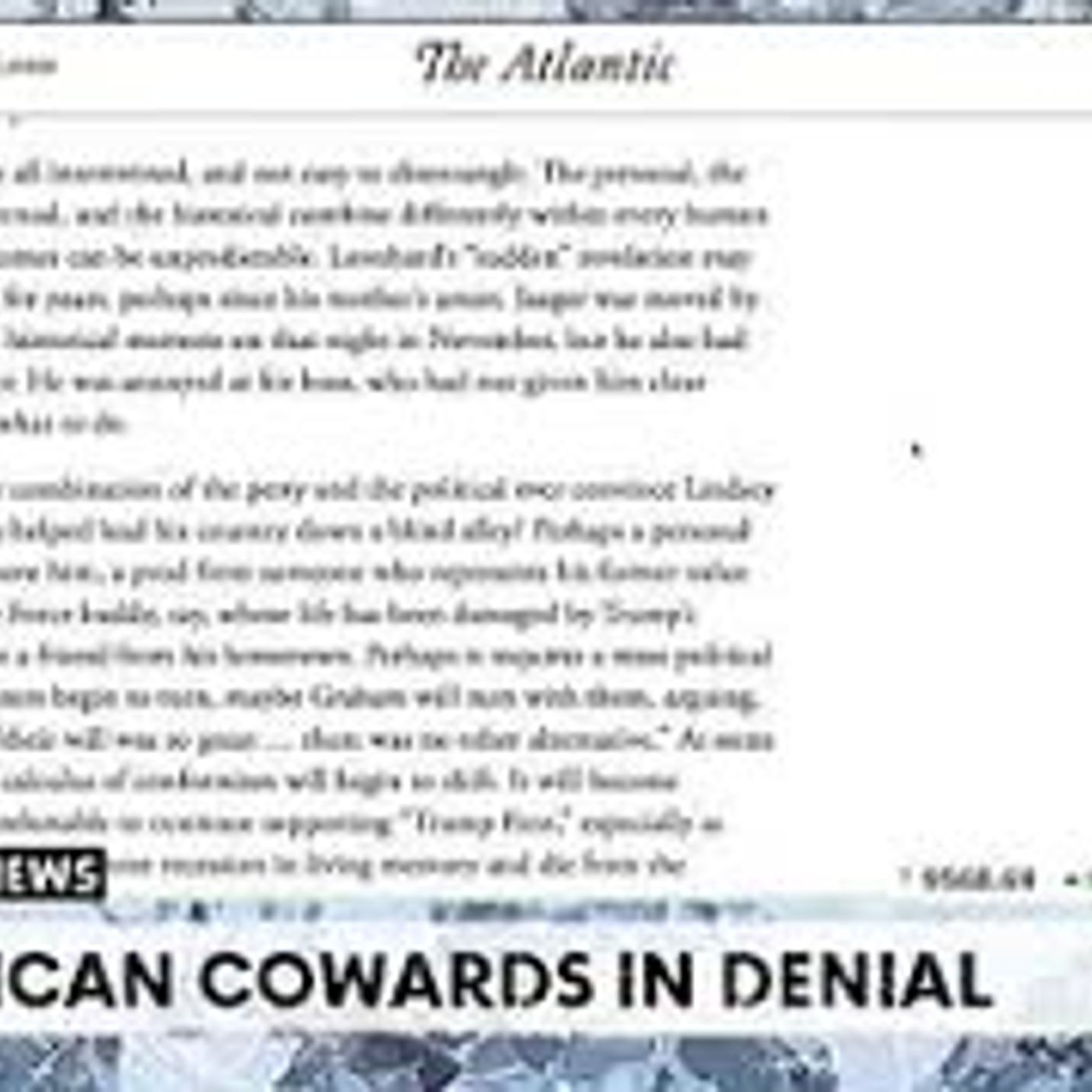 Wednesday Morning Talk Show - Republican Cowards in Denial - $9593