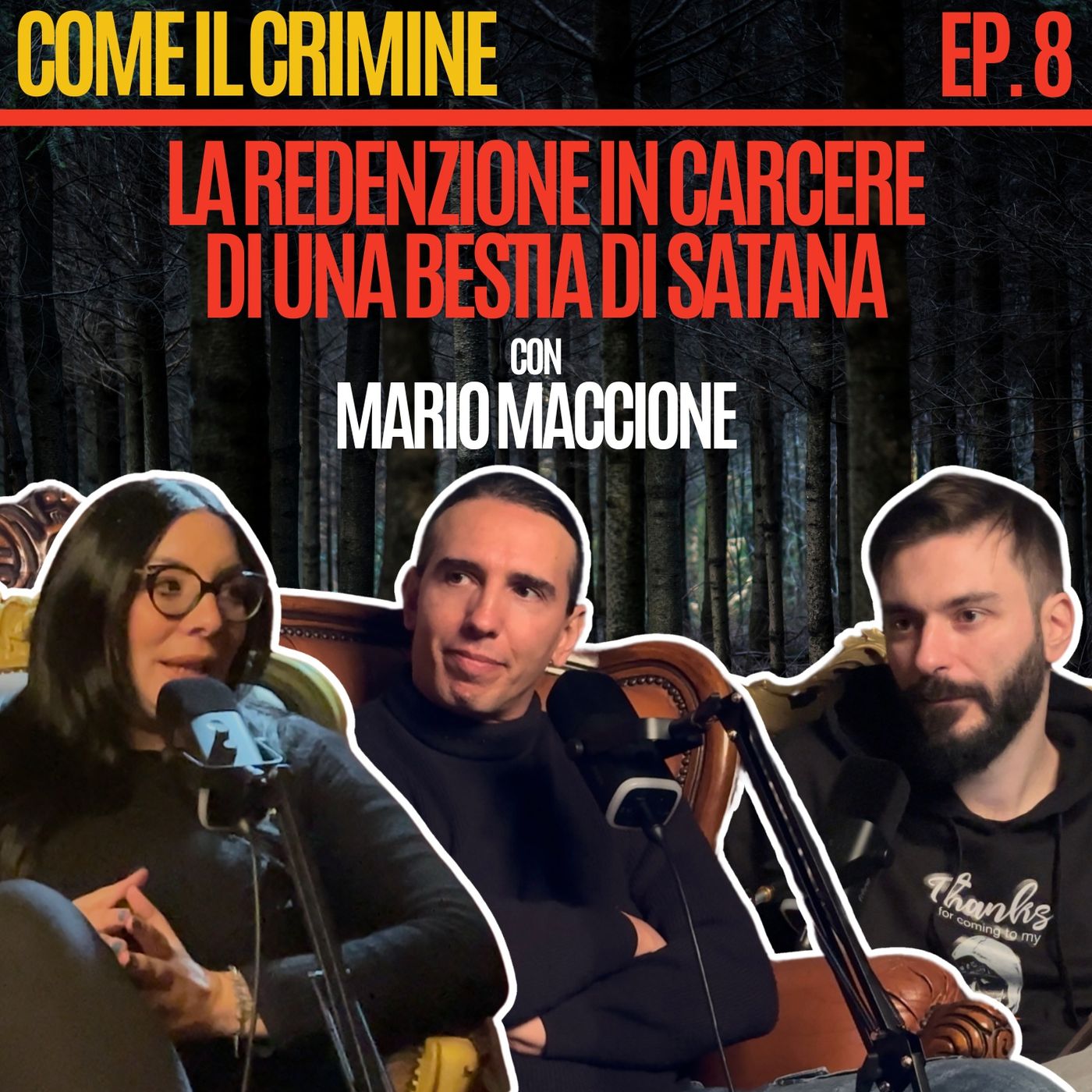 Come il Crimine - Episodio 8: “La redenzione in carcere di una Bestia di Satana" con Mario Maccione episode artwork