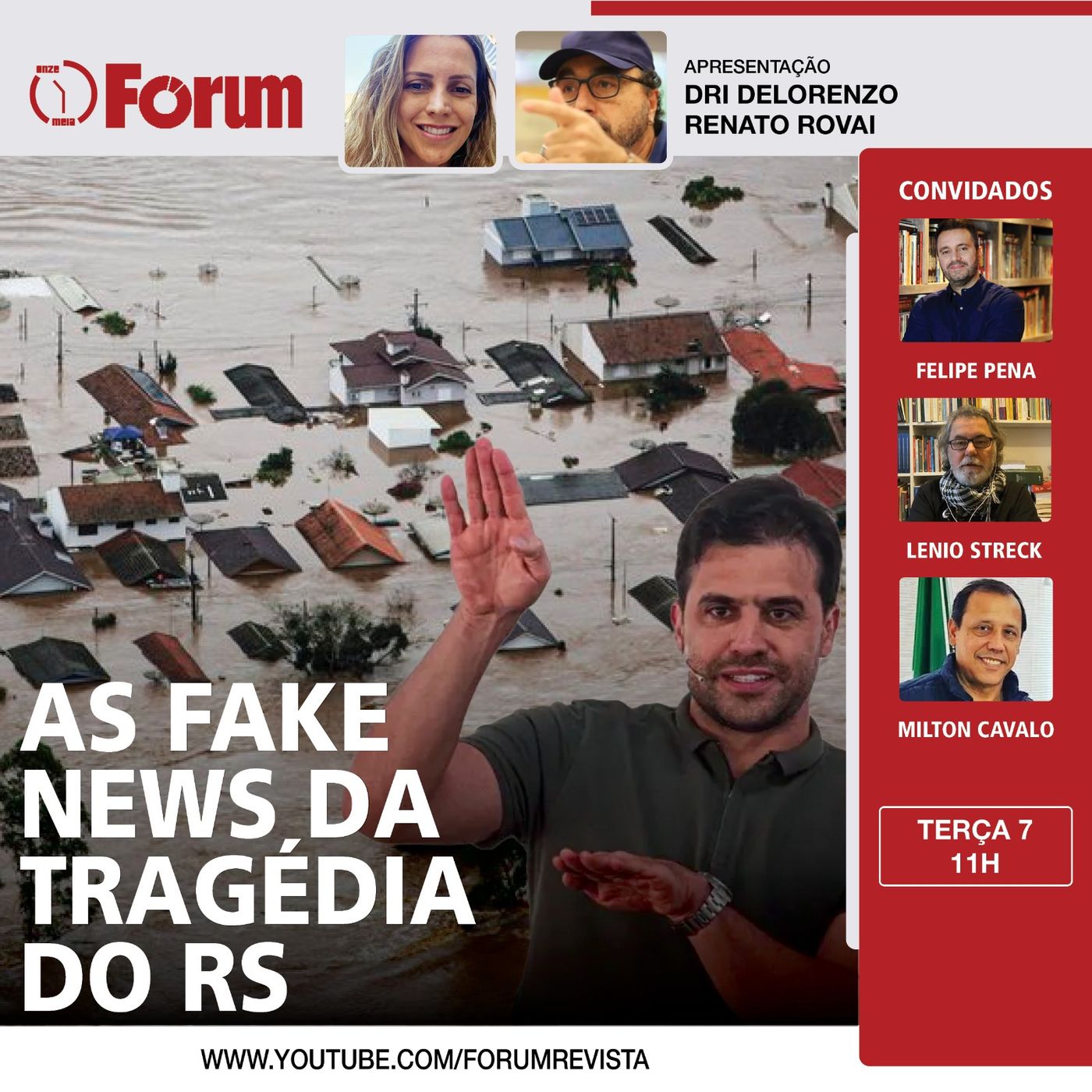 Bolsonaristas, Pablo Marçal e a inacreditável indústria de fake news na tragédia do RS | 07.05.24 episode artwork