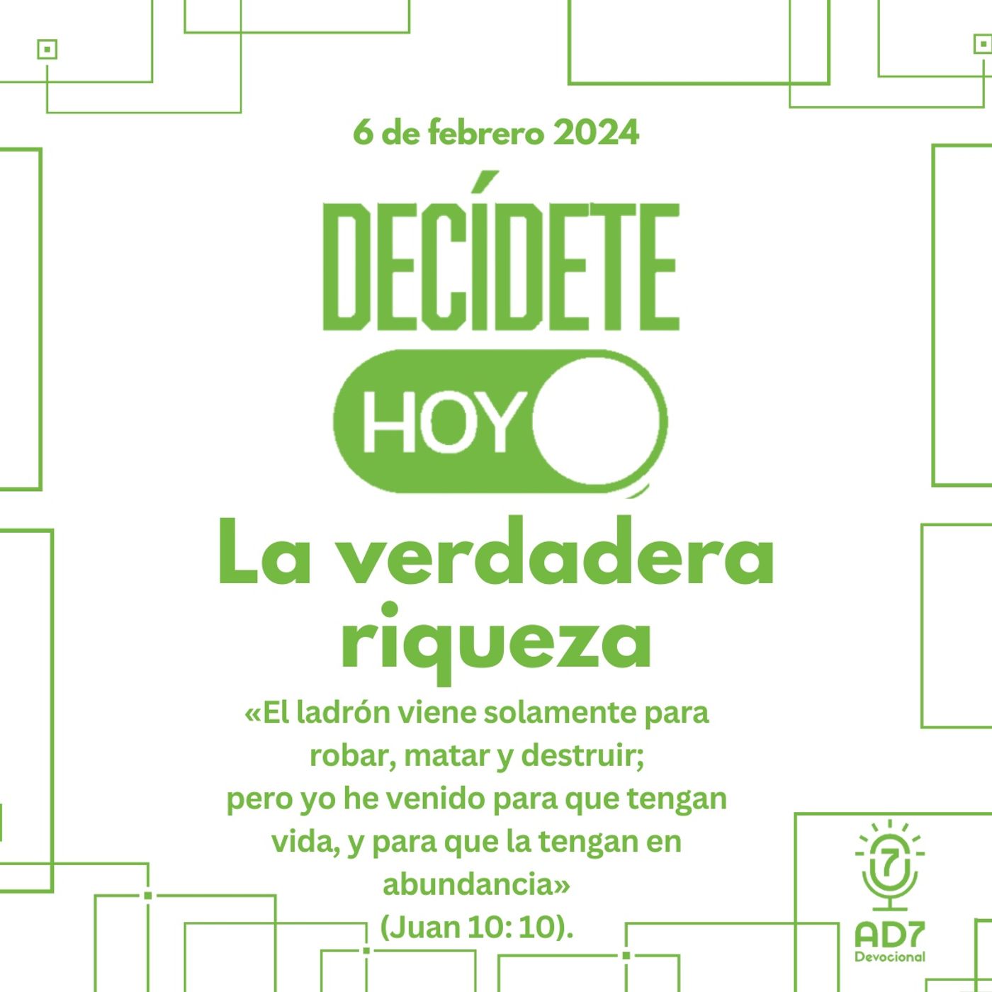 La verdadera riqueza | Devocional de Jóvenes | 6 de febrero 2024
