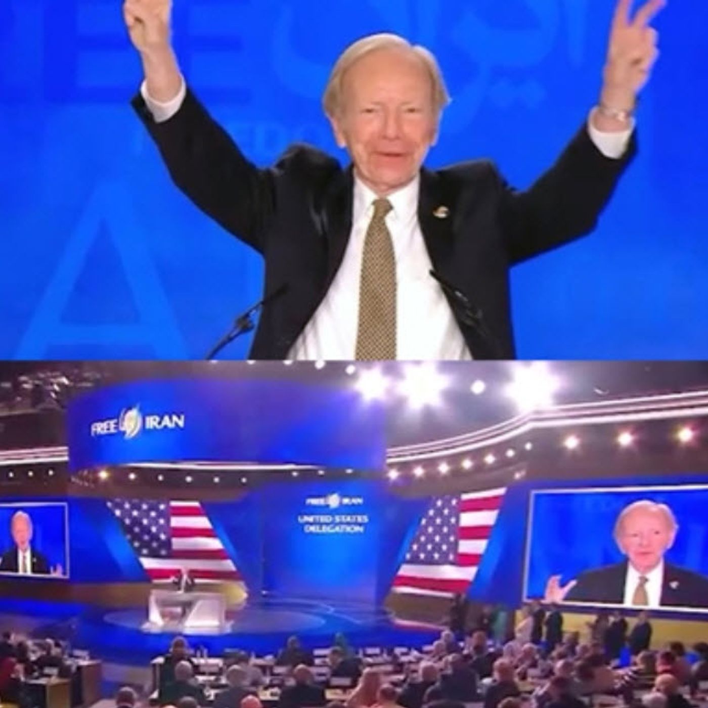 سناتور لیبرمن؛ «شورش بر ظالمان» در کنار مقاومت ایران