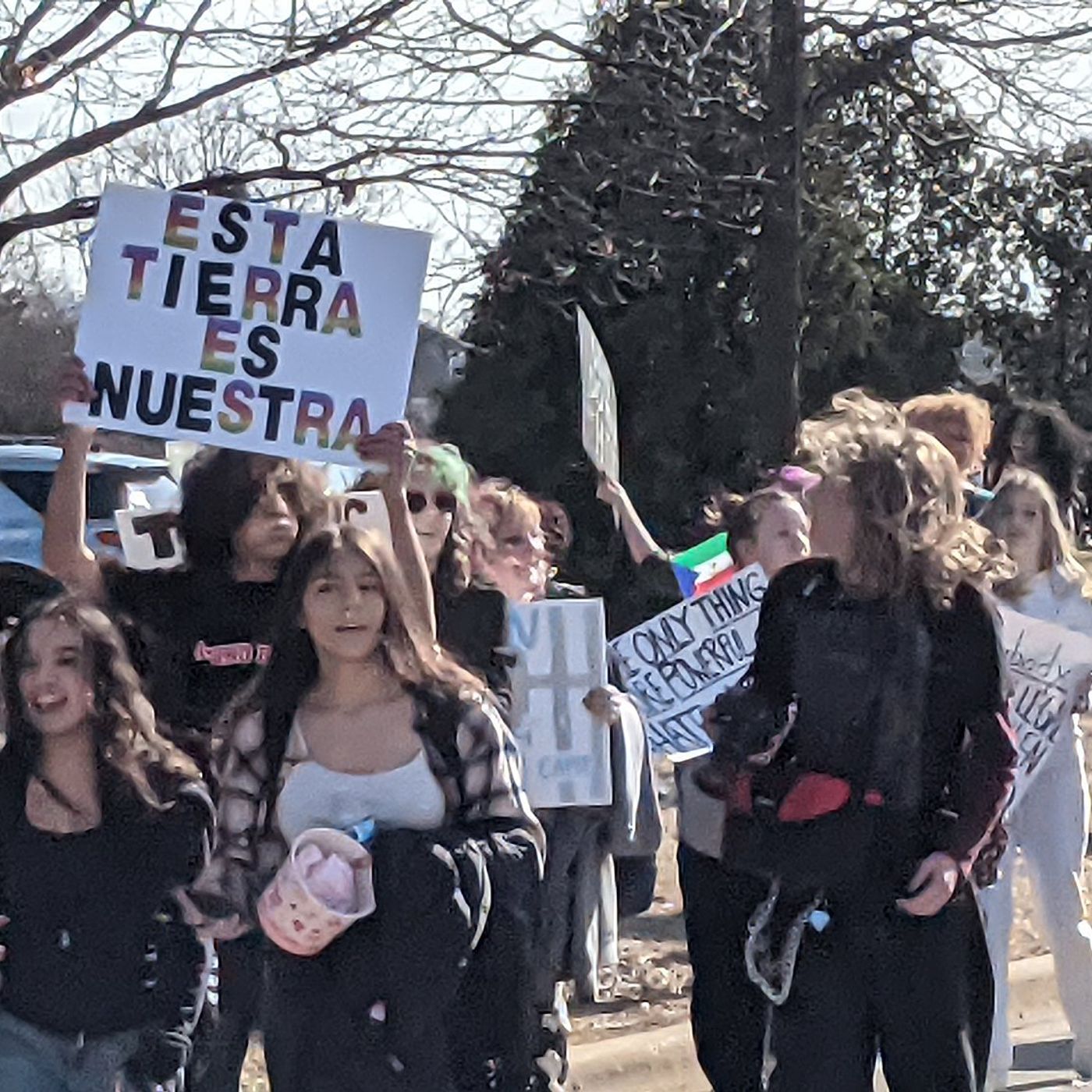 Oswego East H. S. students walk out of school Friday to protest actions of ICE agents episode artwork