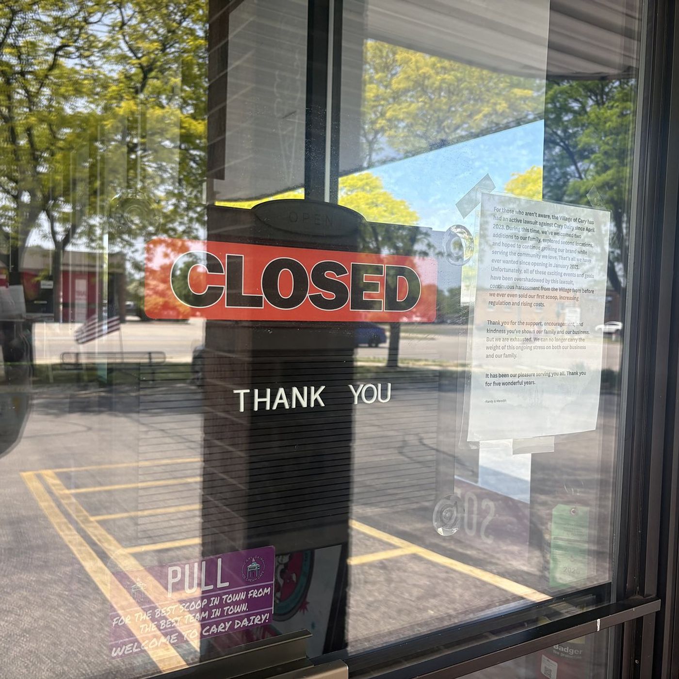 Cary Dairy abruptly closes after years-long legal dispute with village over sign episode artwork