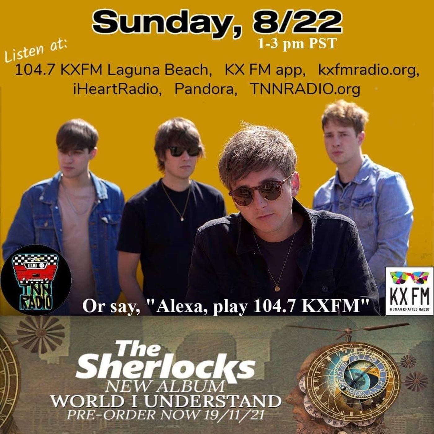 TNN RADIO | August 22, 2021 with The Sherlocks episode artwork