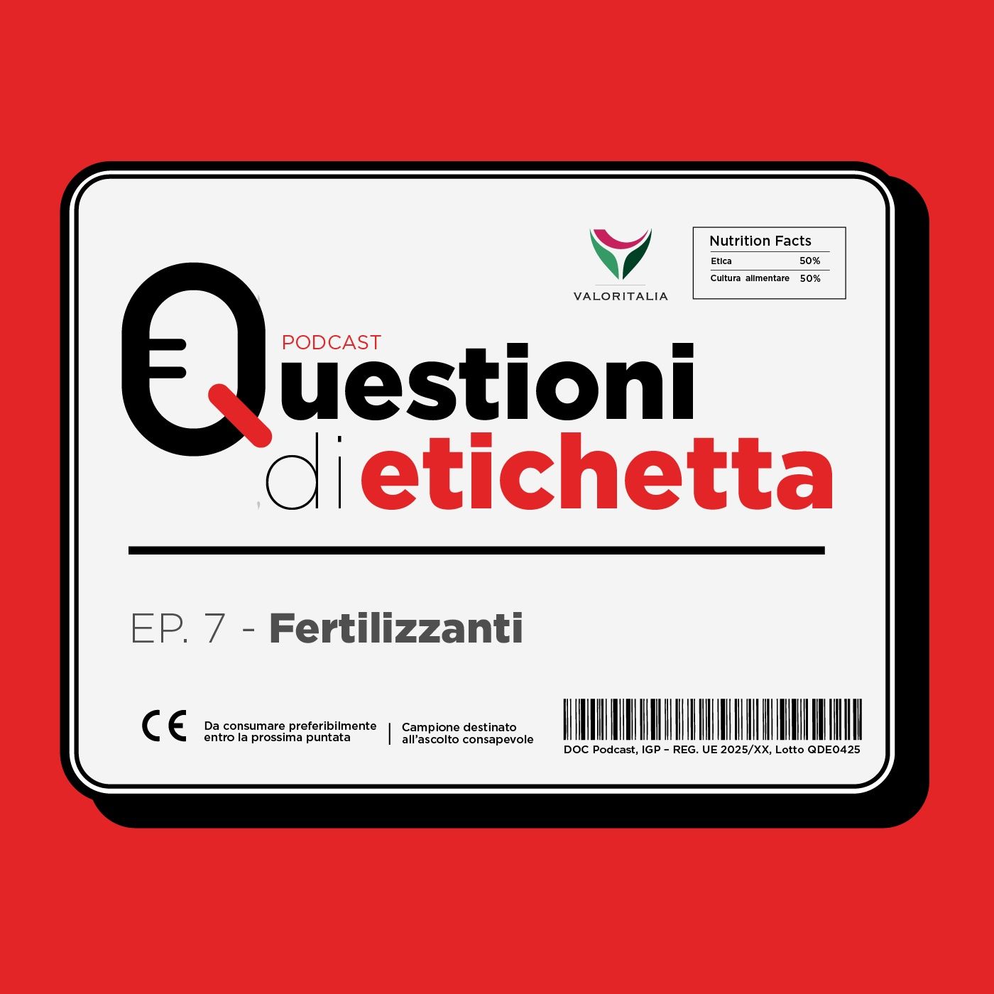 EP. 7 Fertilizzanti (La certificazione dei fertilizzanti secondo la norma dell’unione europea: il marchio CE) episode artwork