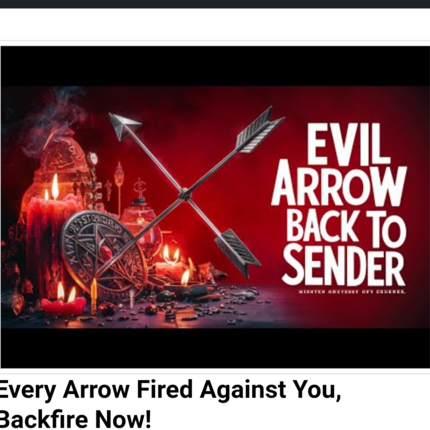 Every Arrow Fired Against You, Backfire Now! episode artwork
